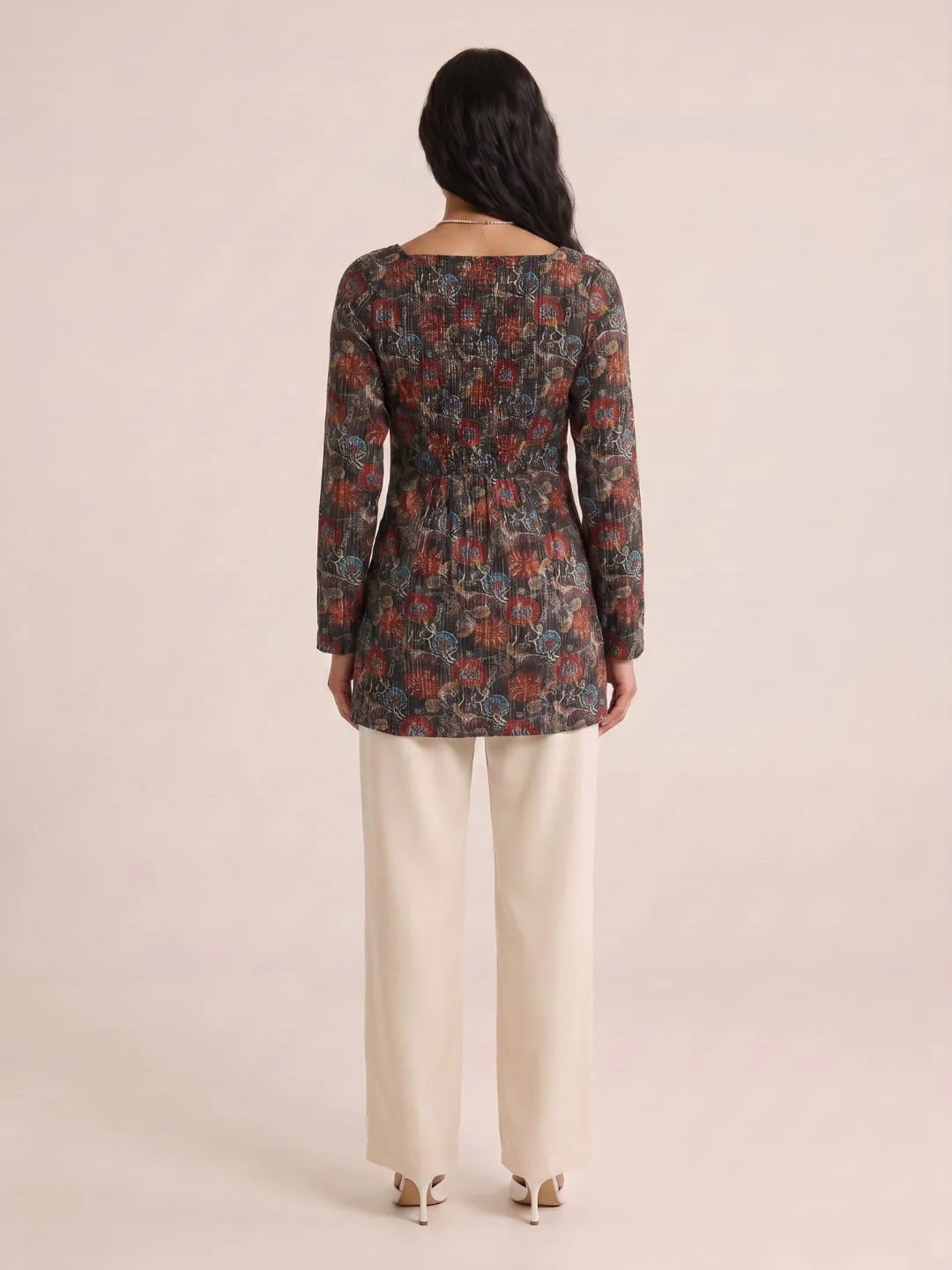 Radhika Sleeved Corset Kurti - Image 2