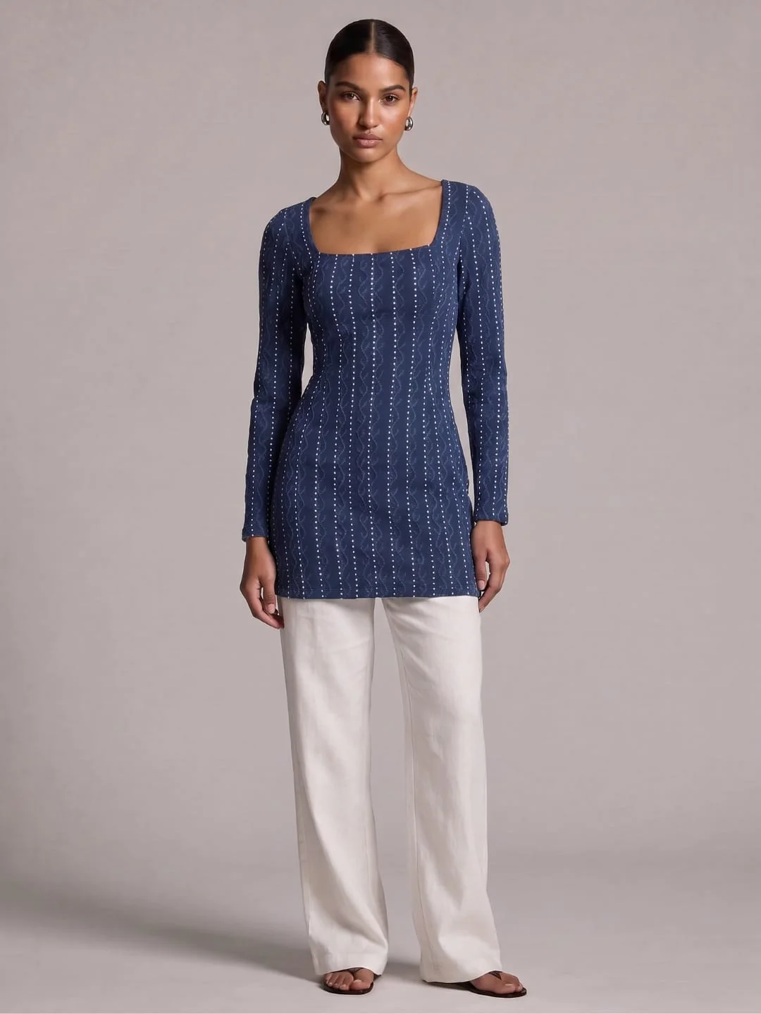 Mehek Sleeved Corset Kurti - Image 5