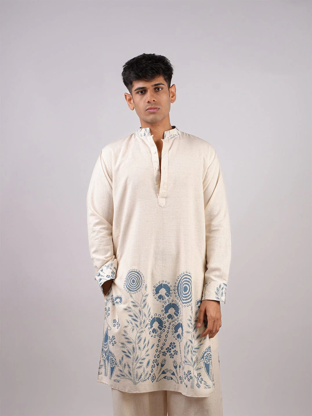 Sur Inverted Sleeves Long Kurta