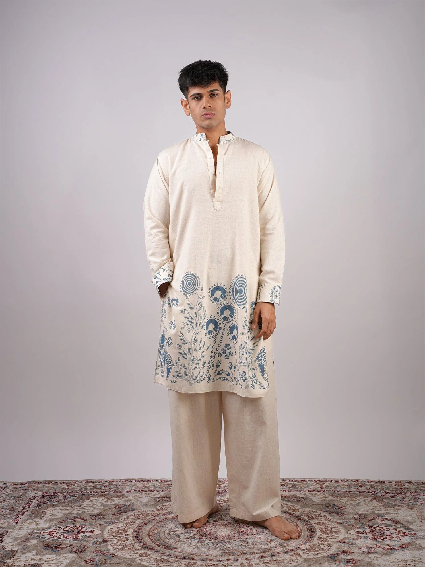 Sur Inverted Sleeves Long Kurta - Image 5