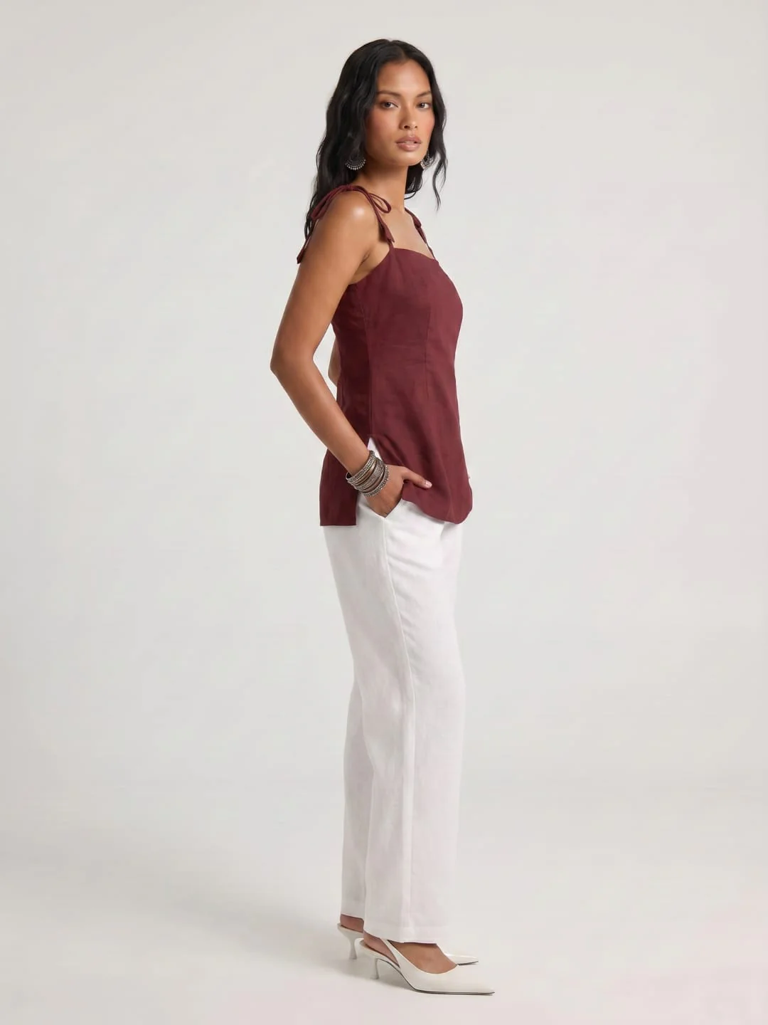 Akira Tie Up Shoulder Kurti - Image 3