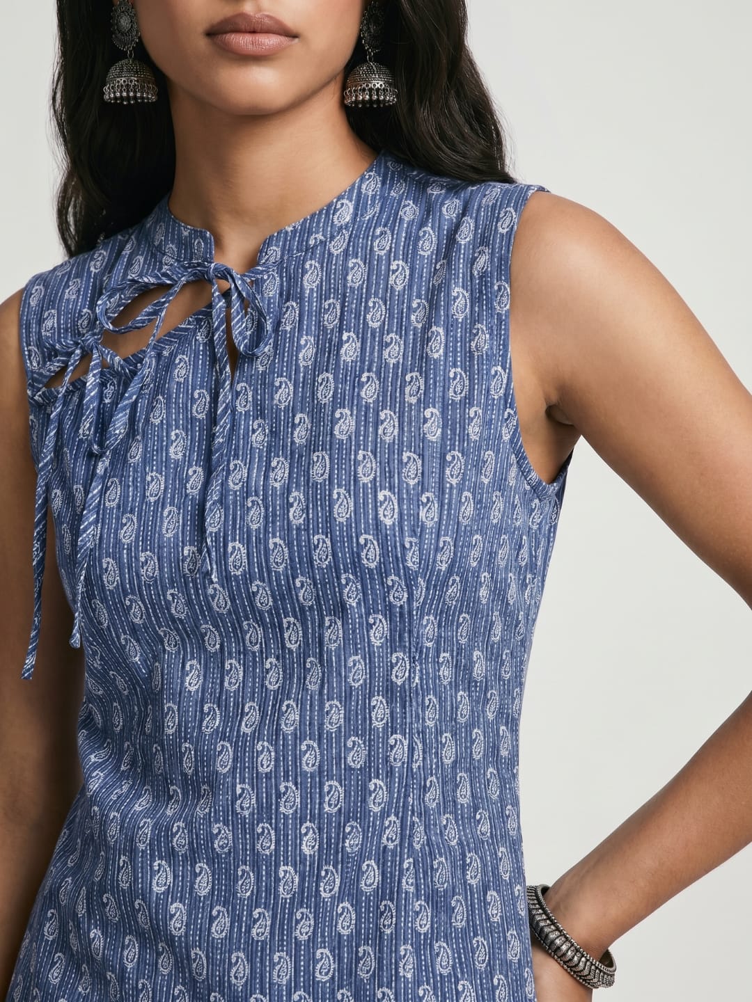 Alisha Tie-Neck Kurti - Image 4