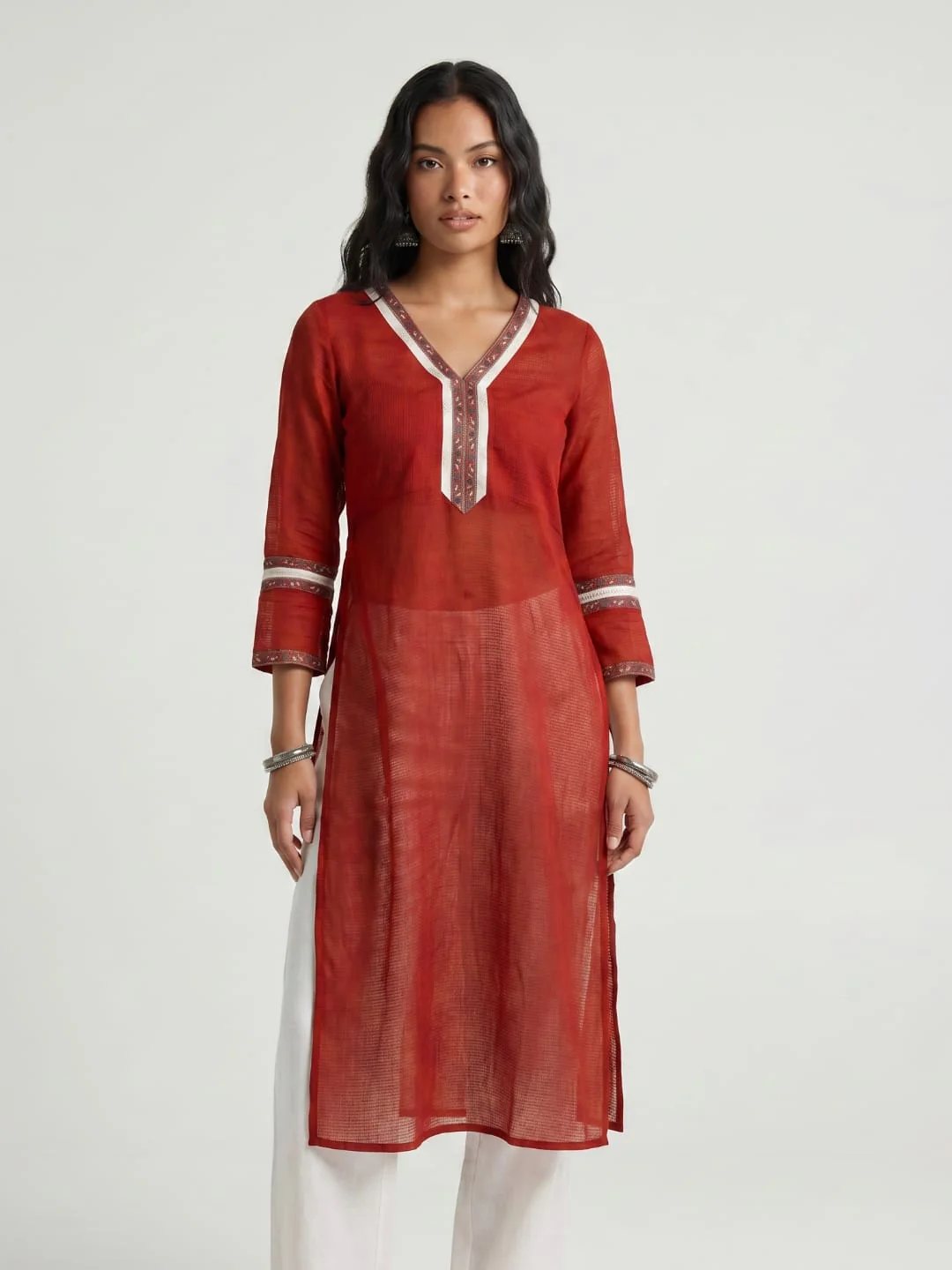 Alizeh Mul side Slit Kurti