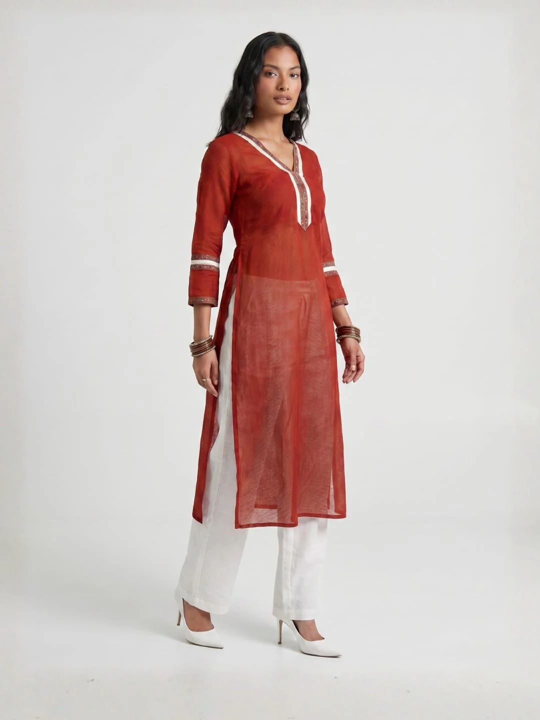Alizeh Mul side Slit Kurti - Image 3