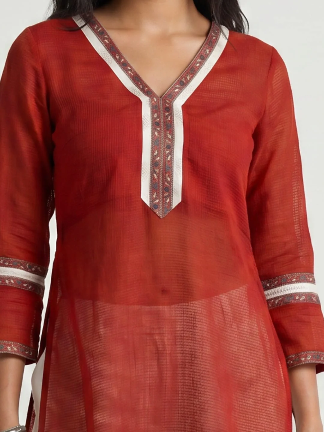 Alizeh Mul side Slit Kurti - Image 4