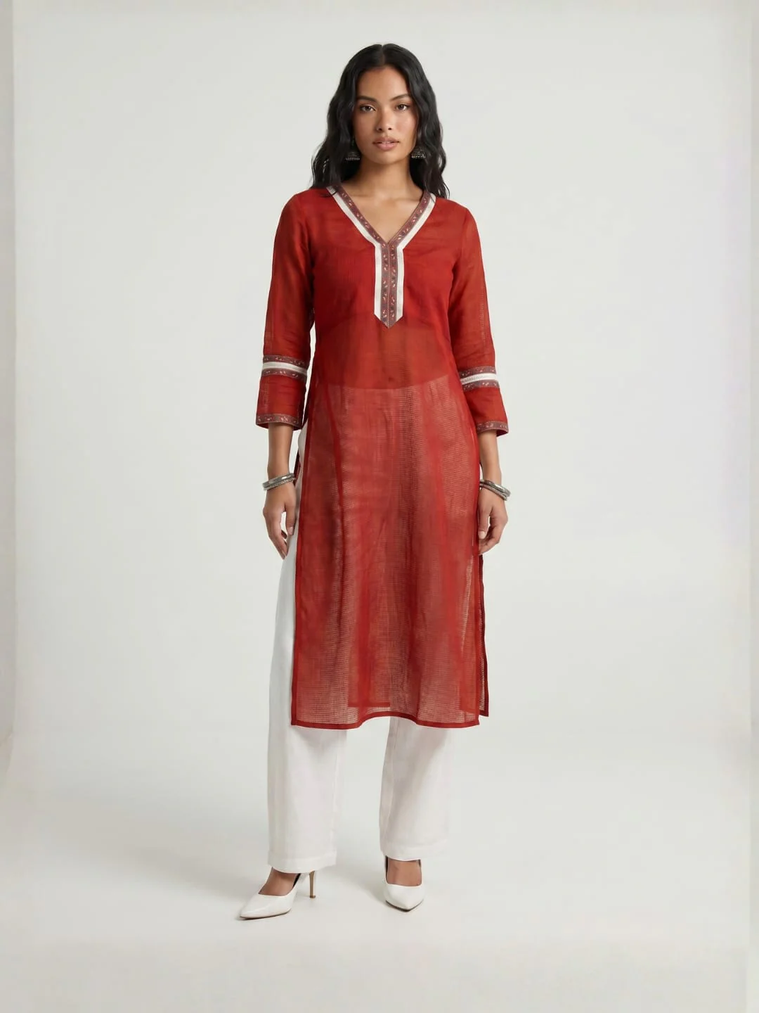 Alizeh Mul side Slit Kurti - Image 5