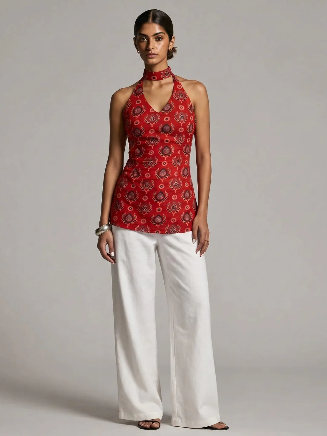 Ambar Keyhole Halterneck Kurti - Image 4