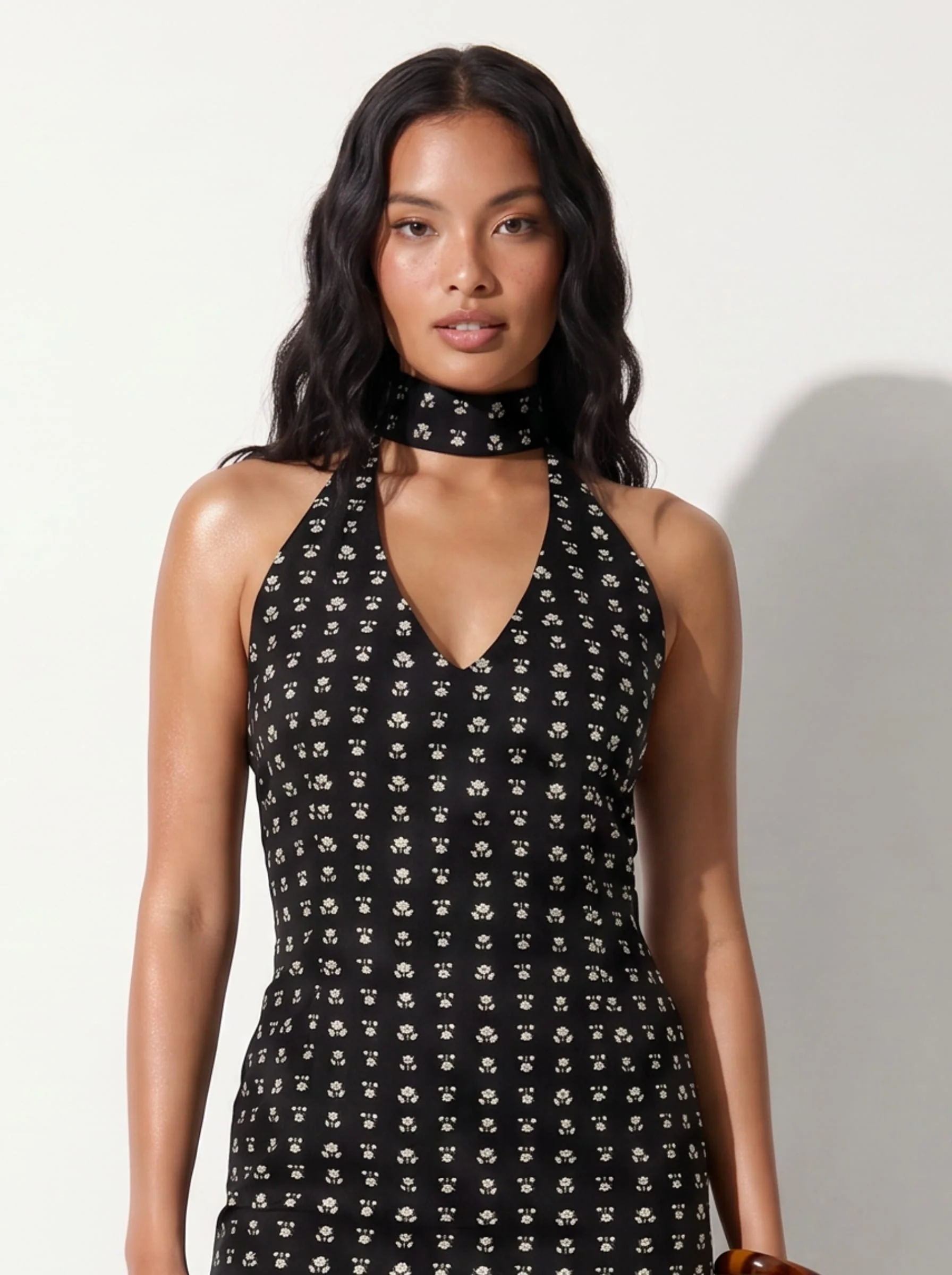 Amina Halterneck Long Dress - Image 4