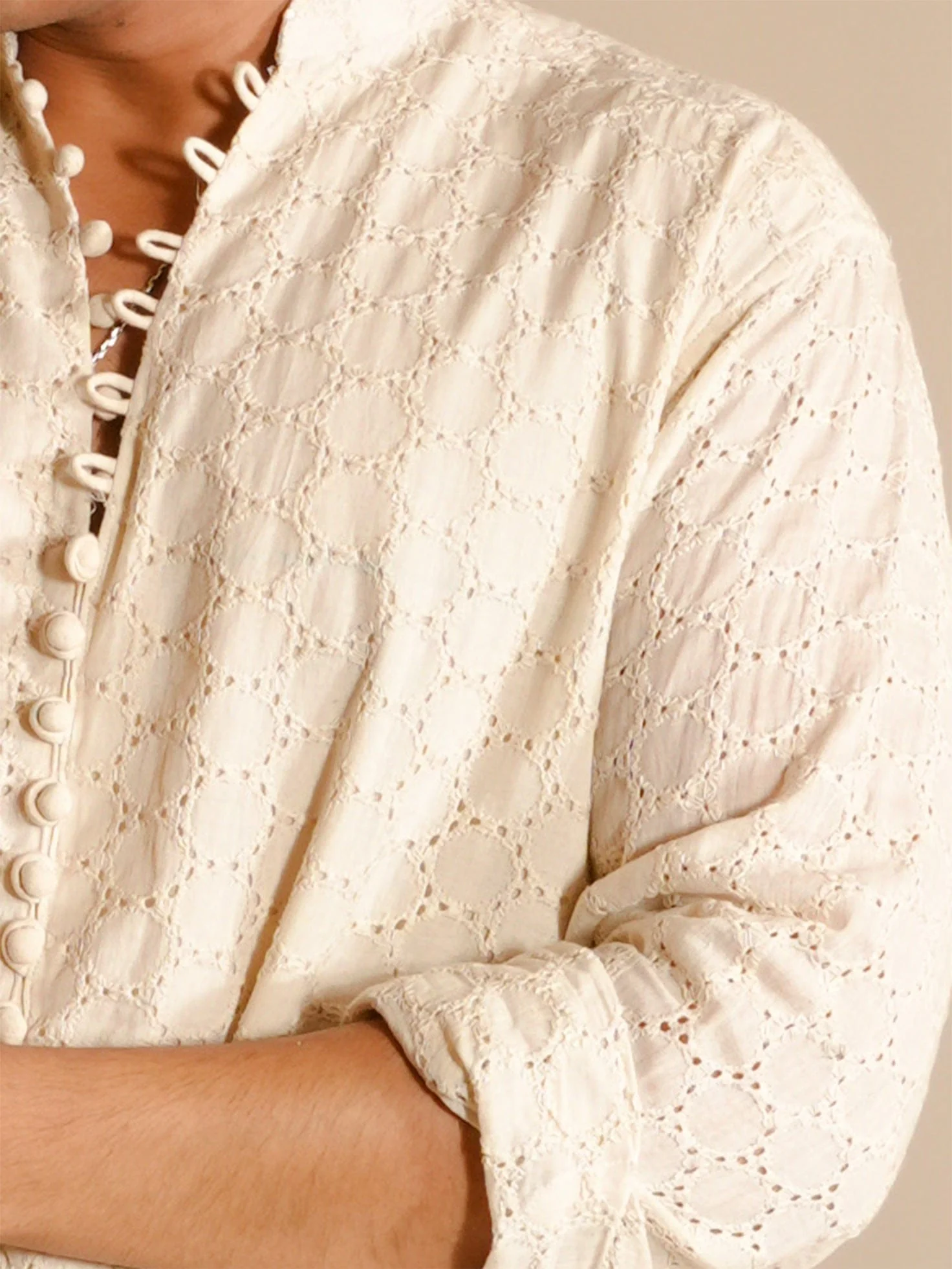 Ansh Chikankari Short Kurta - Image 5