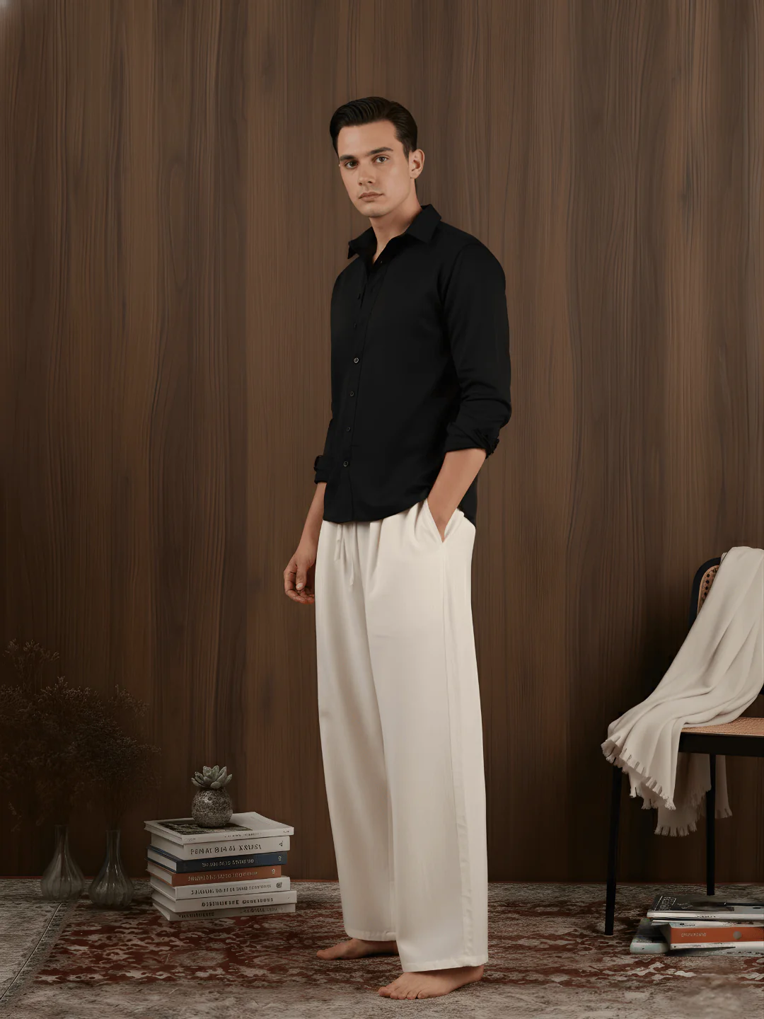 Aryan Linen Fitted Shirt - Image 3