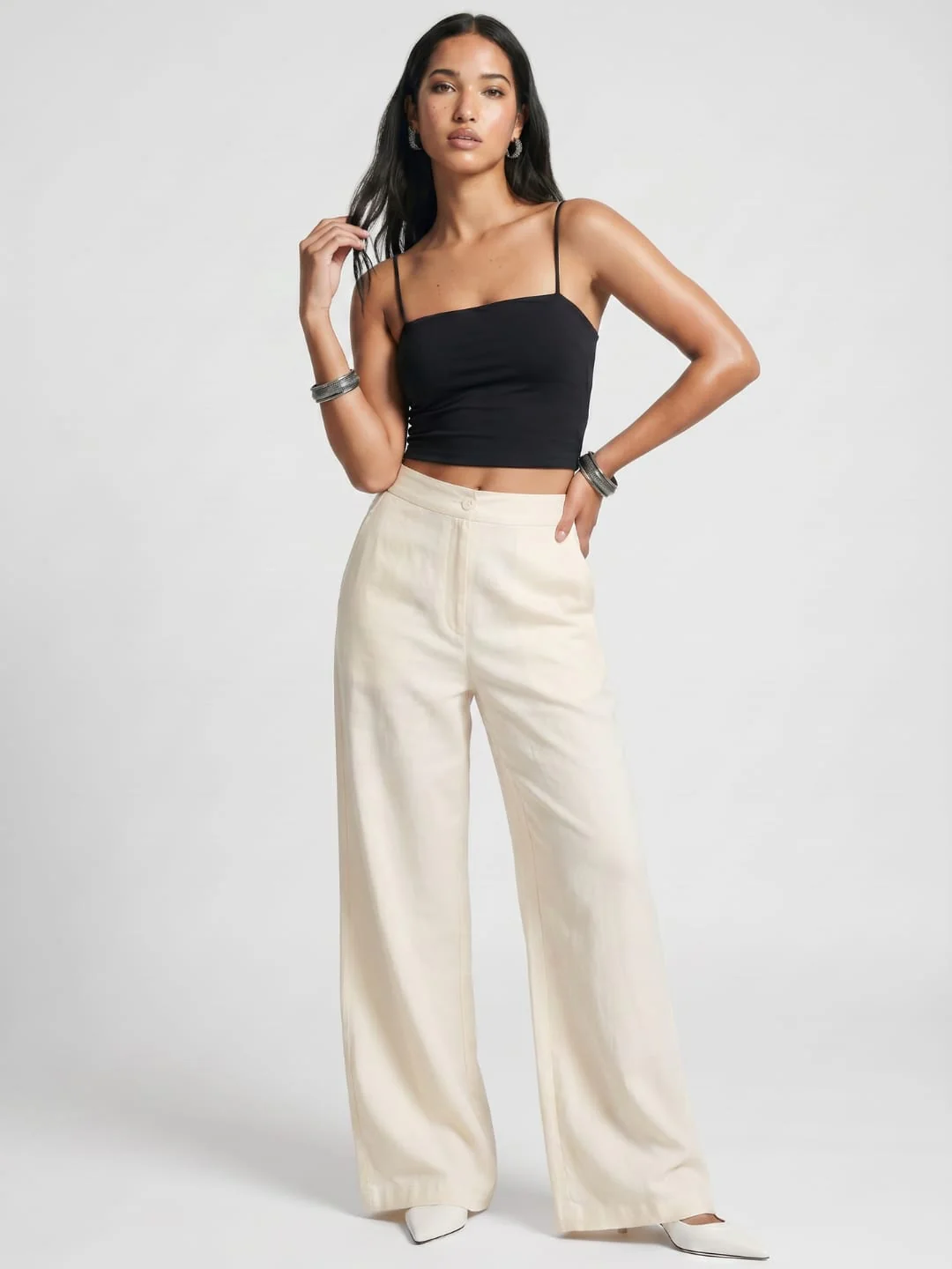 Beige Cotton Pants - Image 5