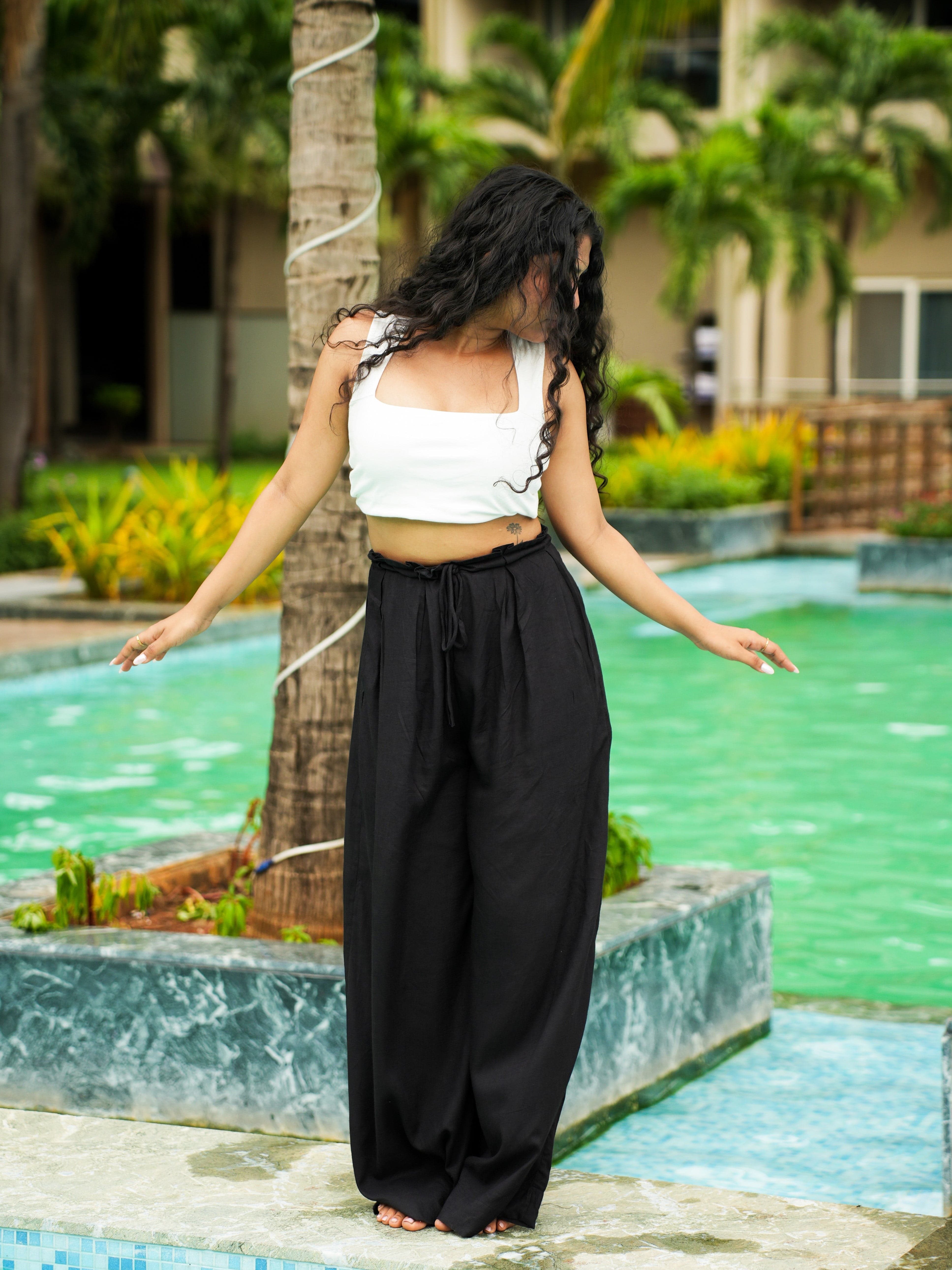 Black Relaxed Pants - Image 3