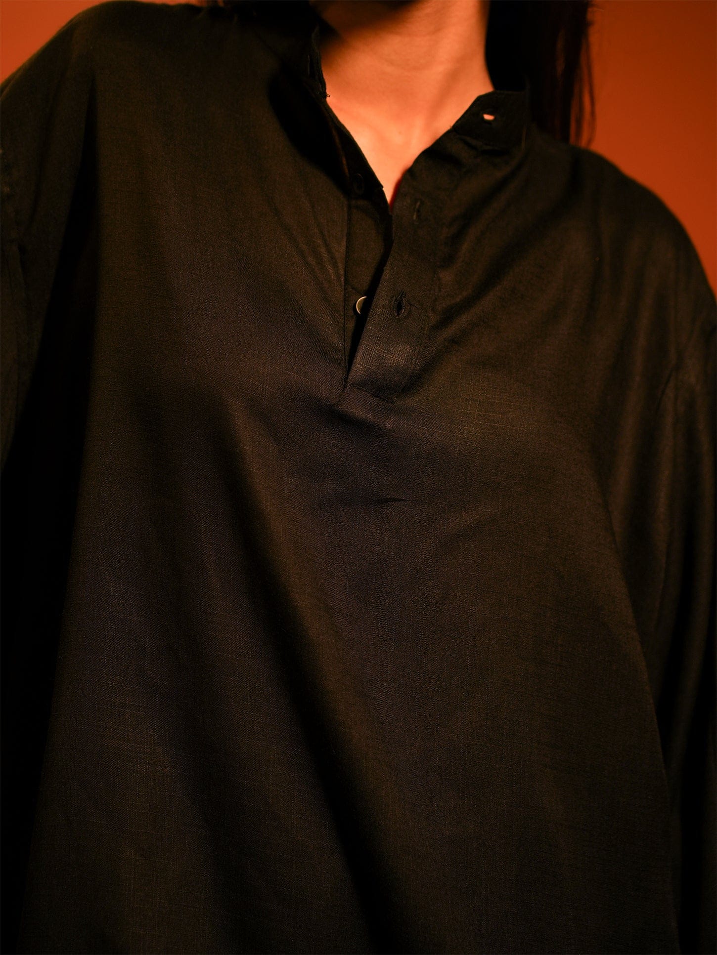 Black Relaxed Fit Shirt - Image 4