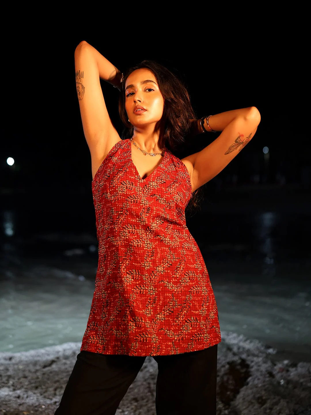 Khawaab Halterneck Corset Kurti - Image 3