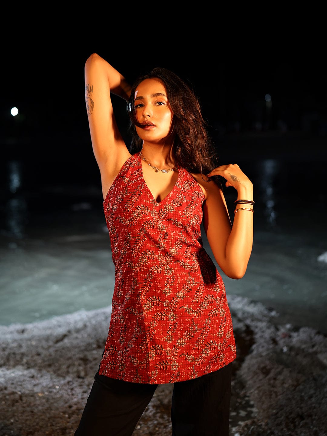 Khawaab Halterneck Corset Kurti - Image 4