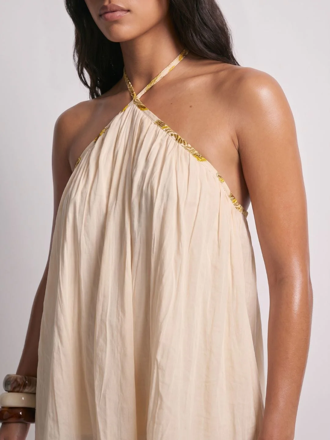 Dhoop Neck Tie Short Dress - Image 4