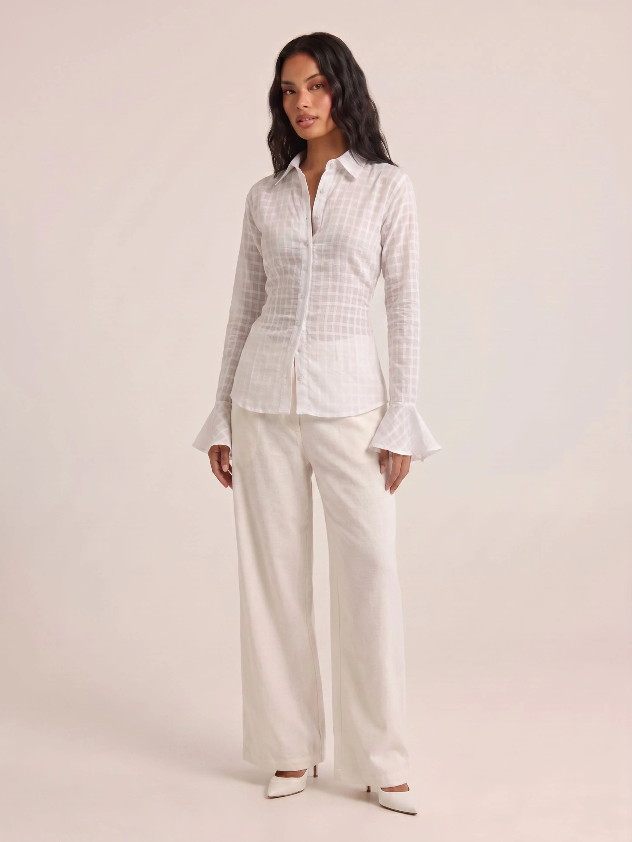 Dua Jacquard Corset Shirt - Image 3