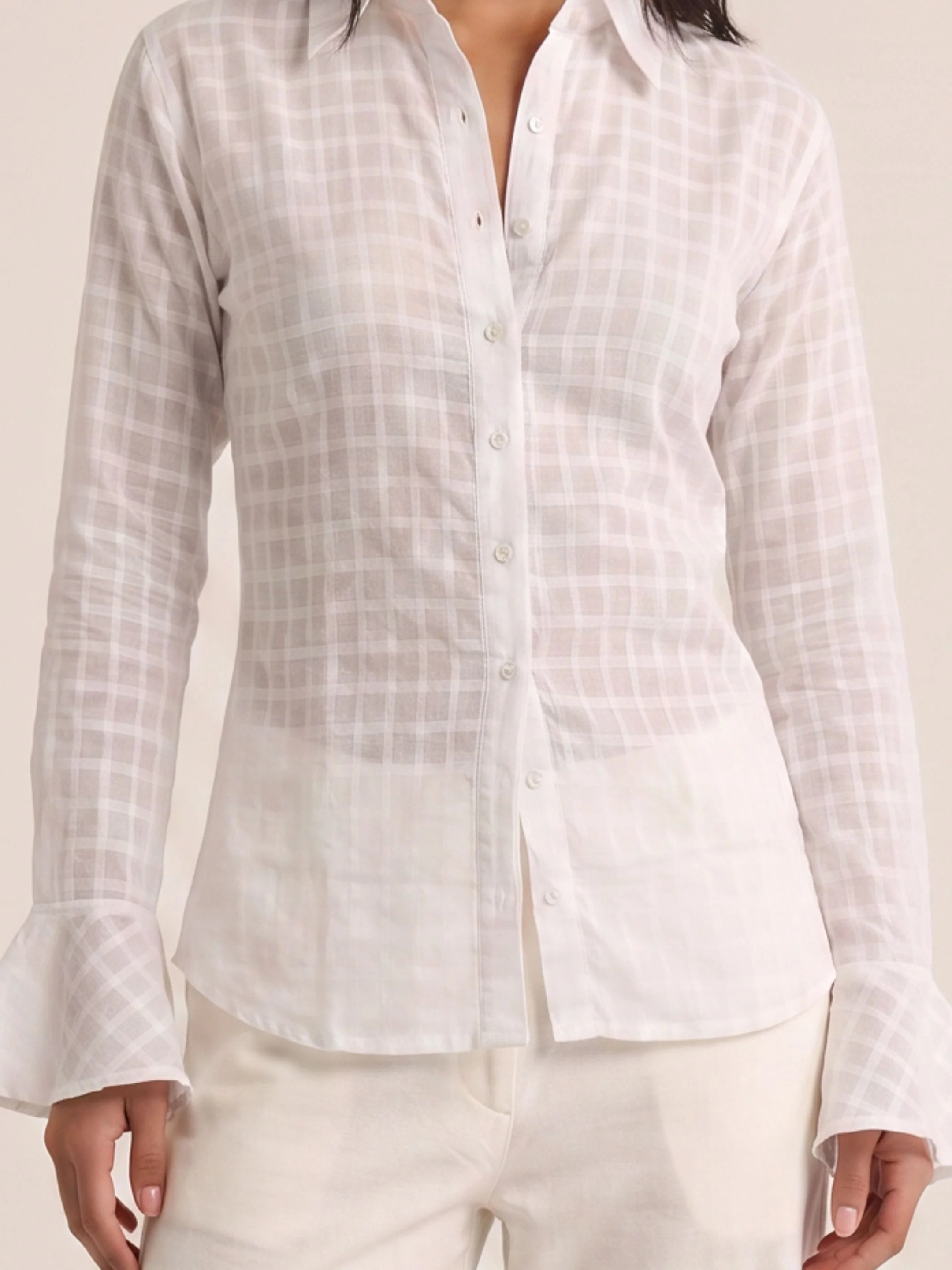 Dua Jacquard Corset Shirt - Image 4