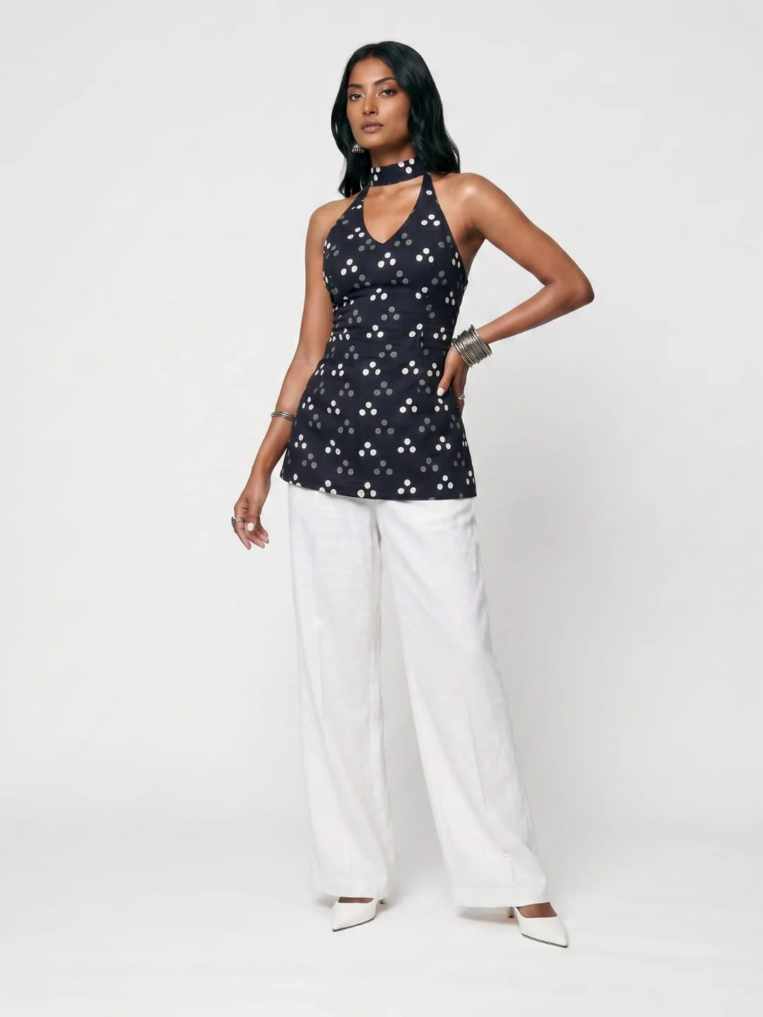 Haya Keyhole Halterneck Kurti - Image 5