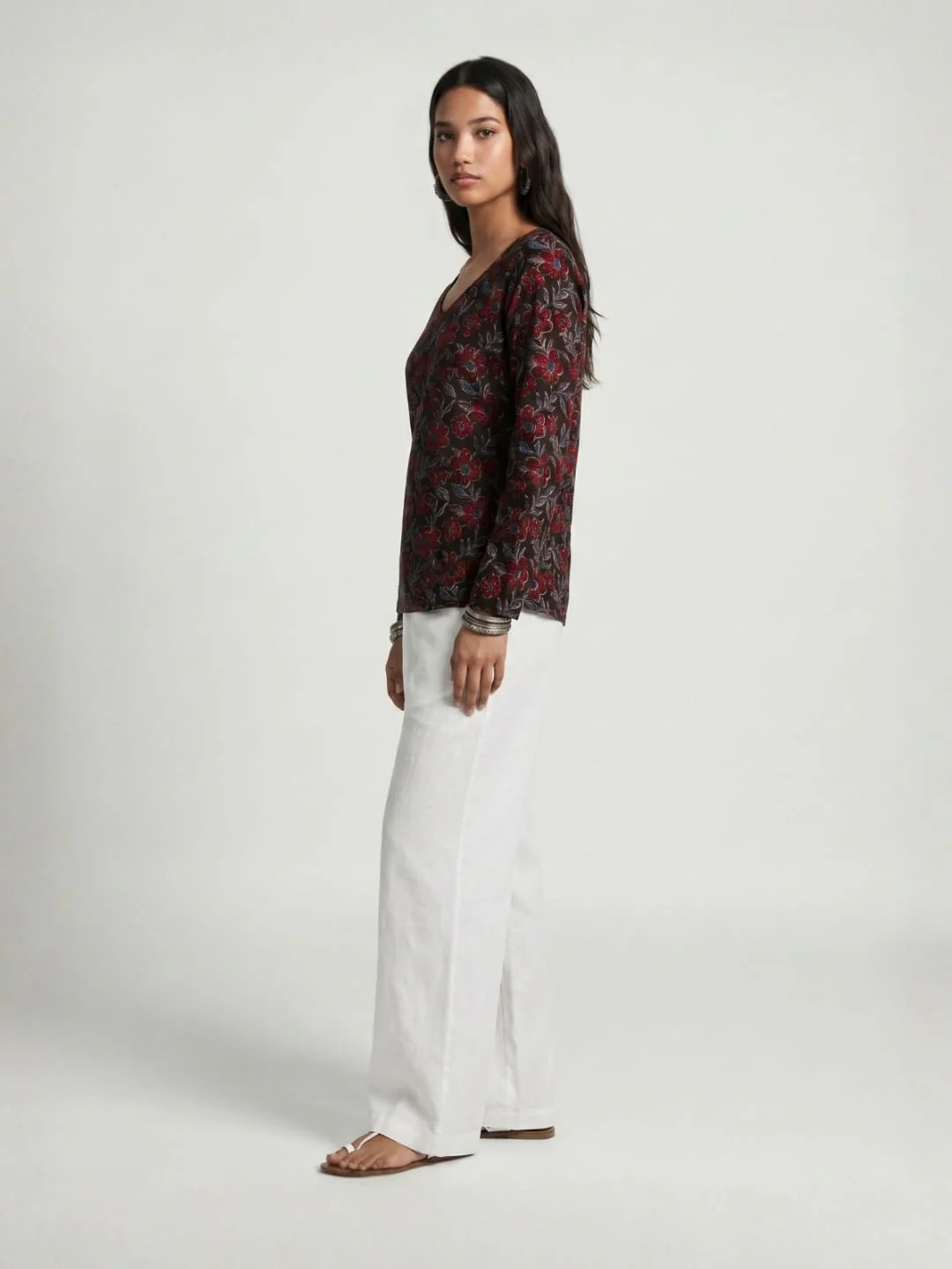 Hema Sleeved Modest Kurti - Image 3