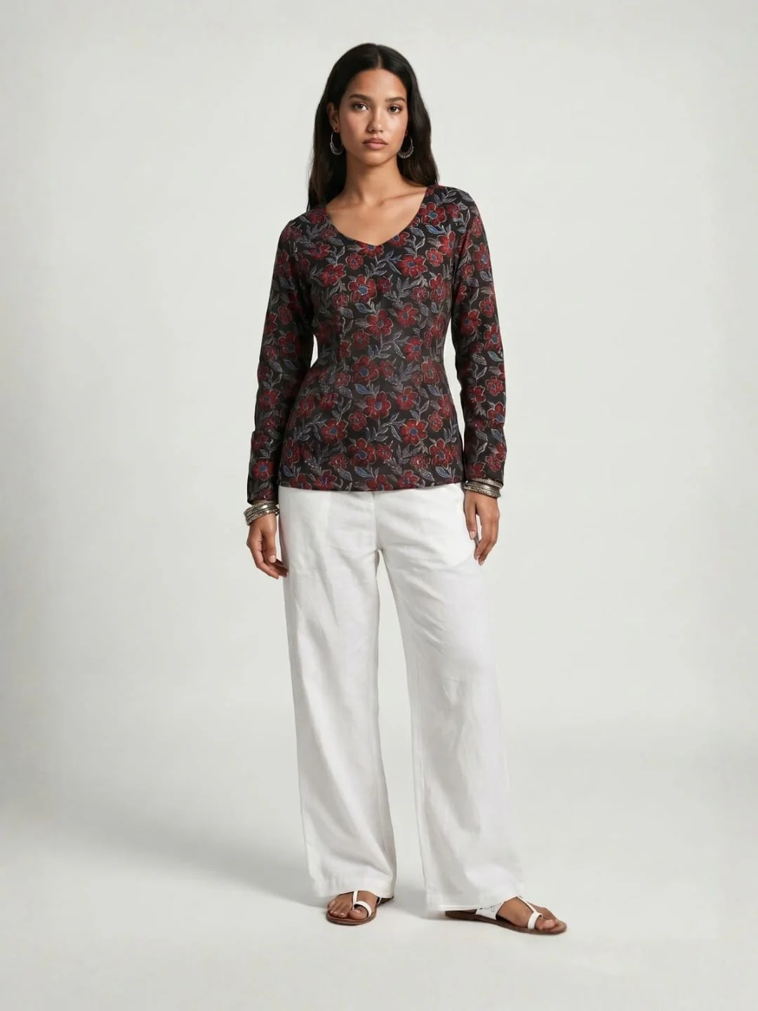 Hema Sleeved Modest Kurti - Image 5