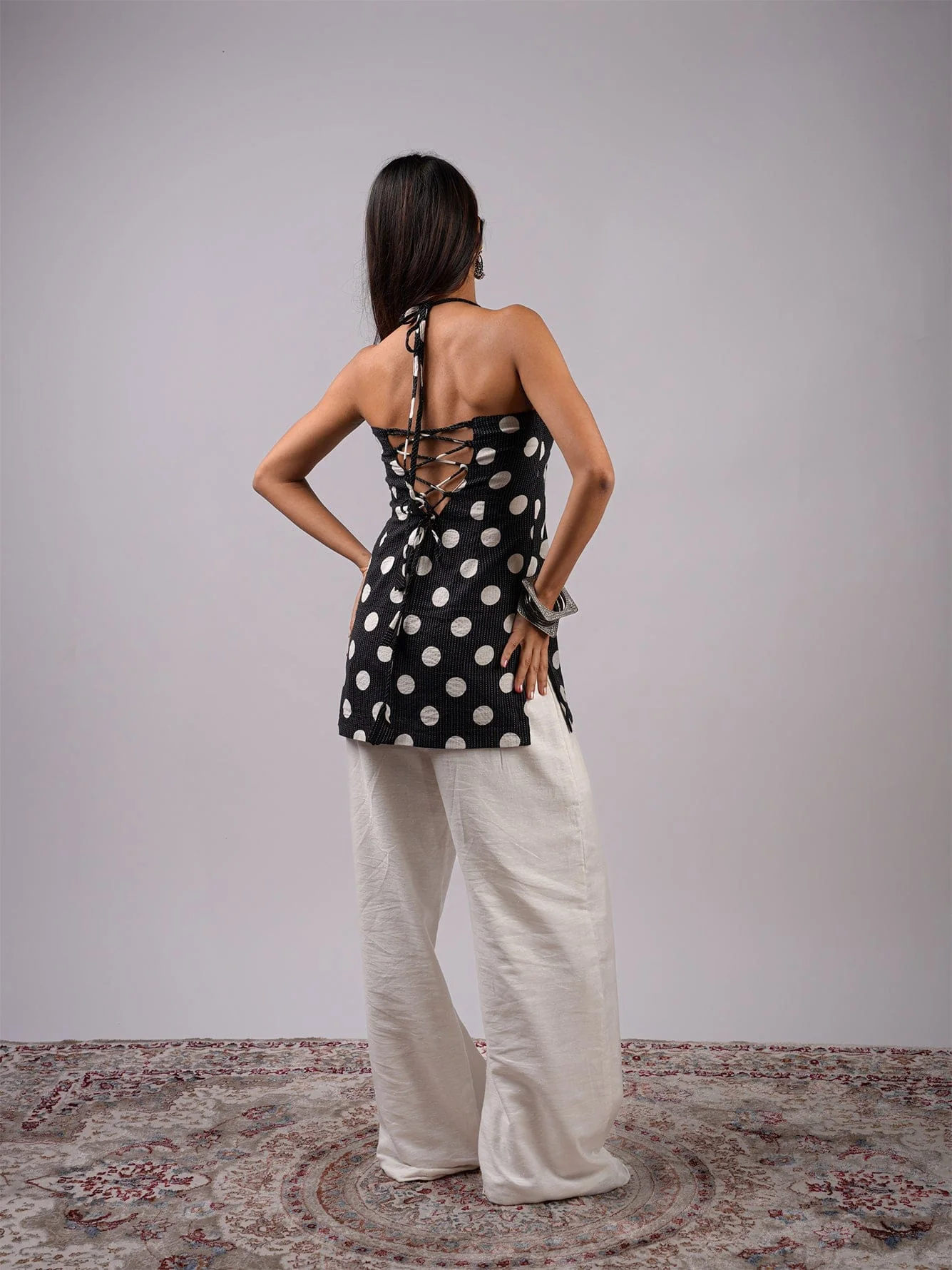 Hiya Halter Neck Corset Kurti - Image 2
