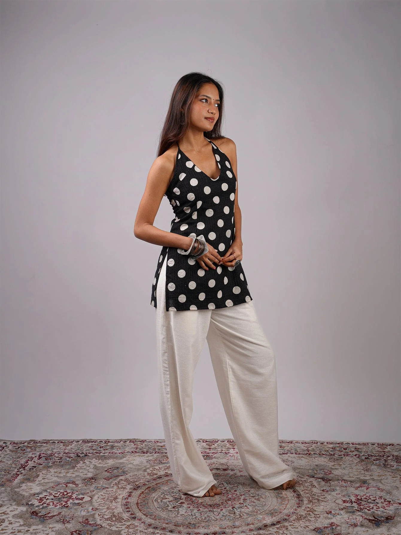 Hiya Halter Neck Corset Kurti - Image 3