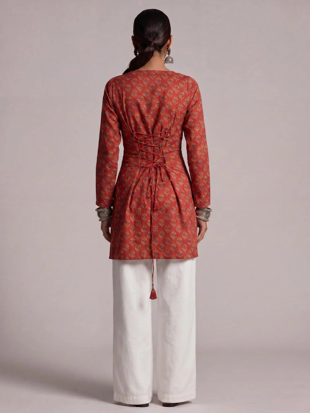 Ishara Sleeved Corset Kurti - Image 2