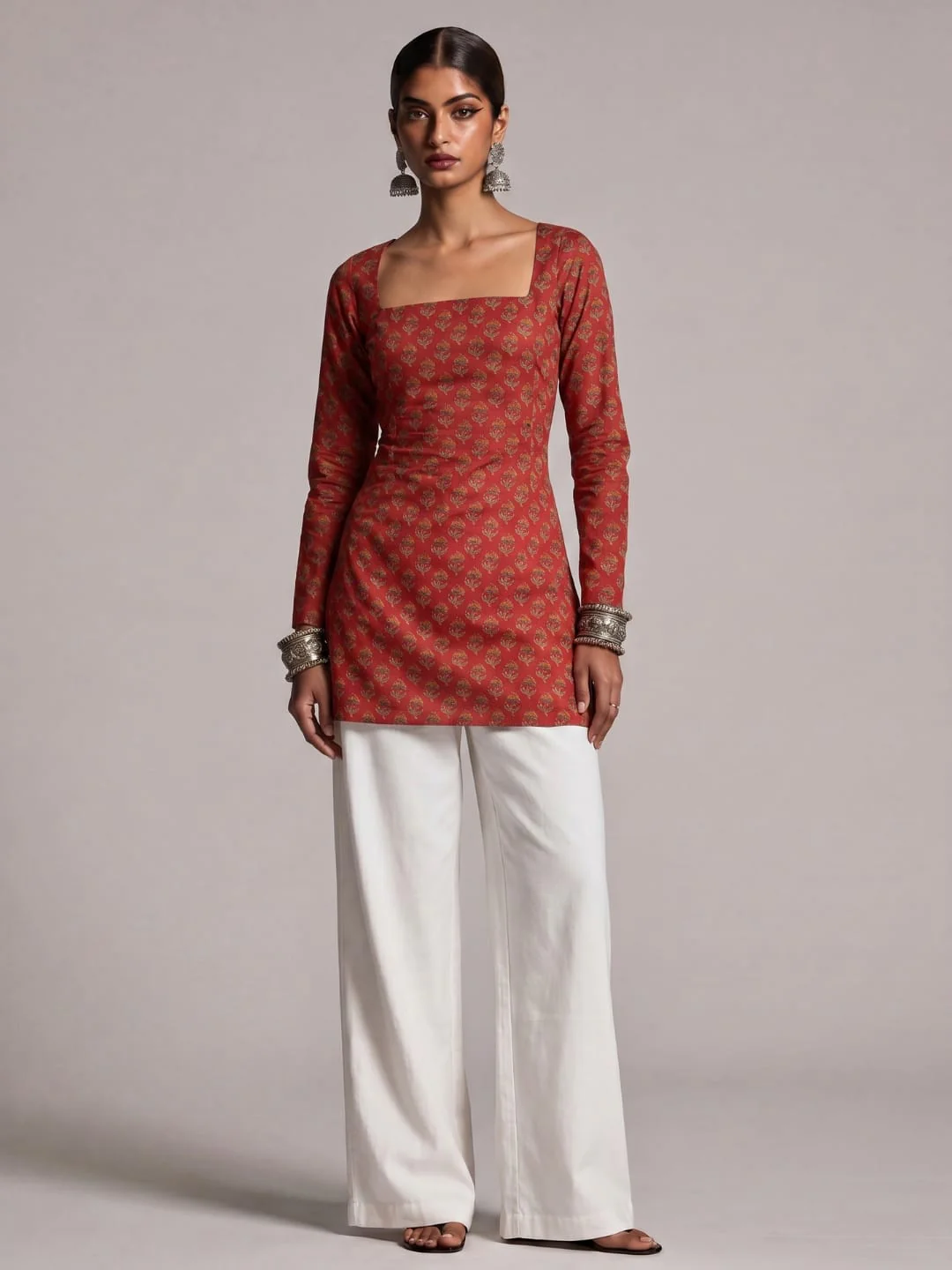 Ishara Sleeved Corset Kurti - Image 5
