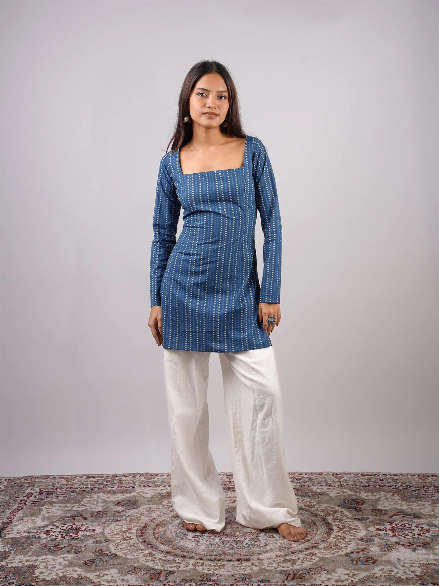 Ishita Sleeved Corset Kurti - Image 4