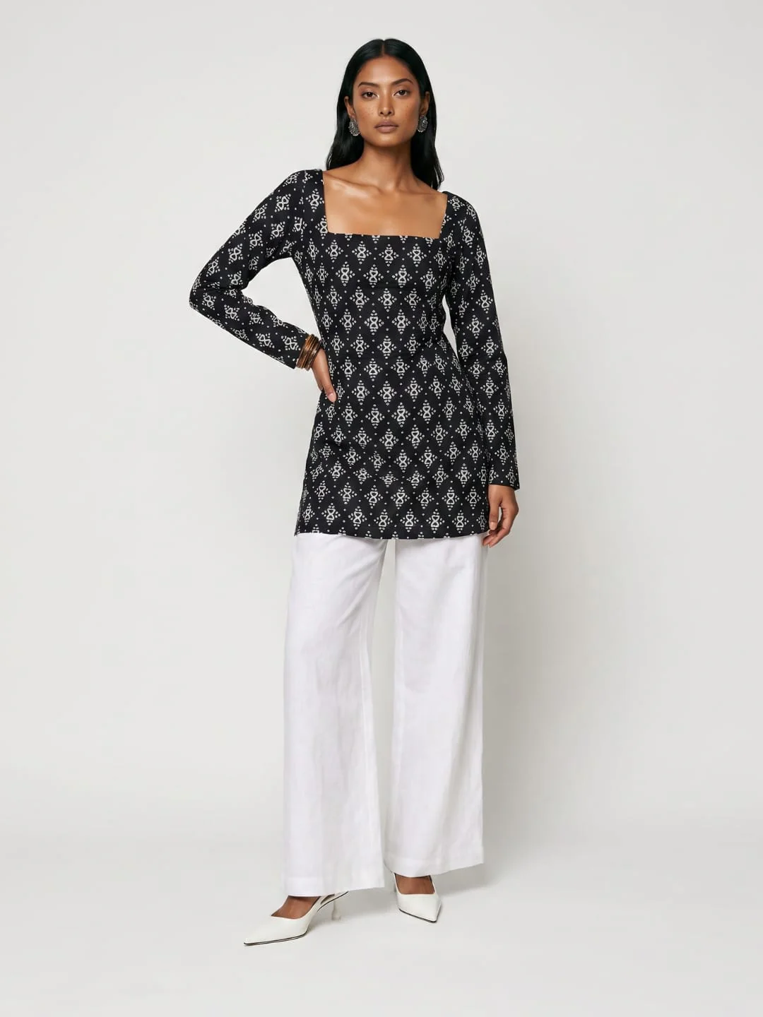 Janki Sleeved Corset Kurti - Image 5