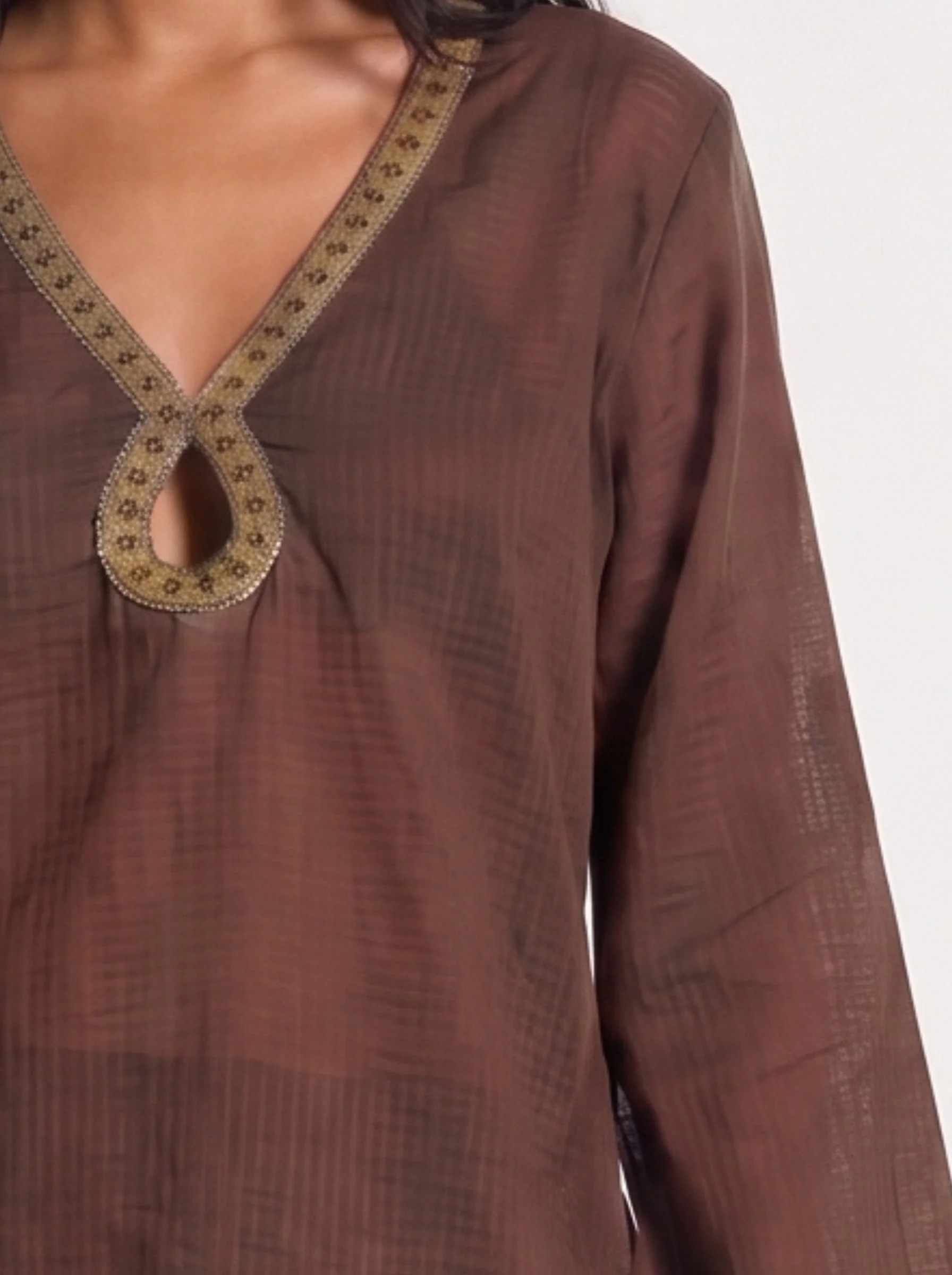 Jharna Sheer Short Kurti - Image 5