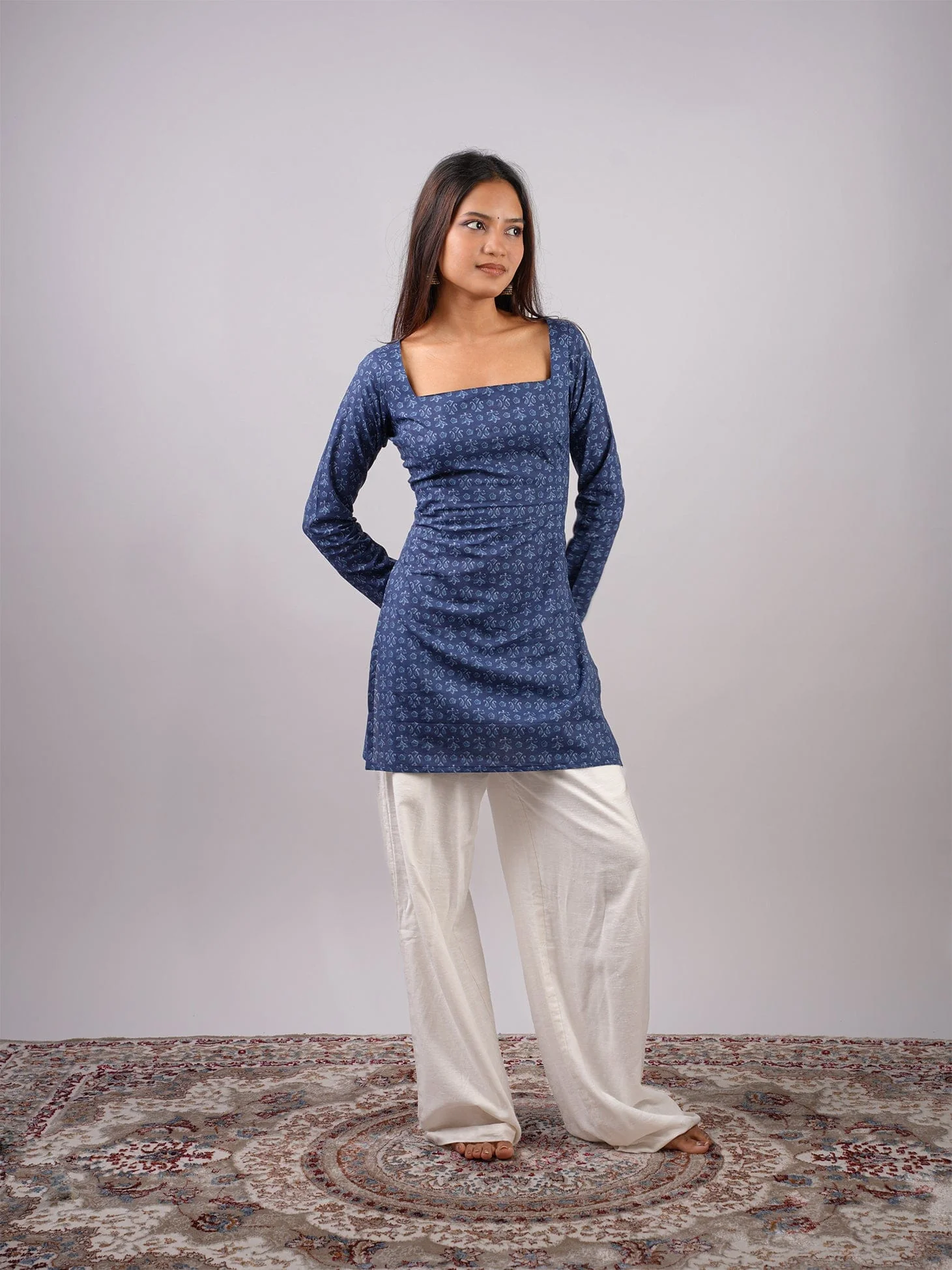 Kaira Sleeved Corset Kurti - Image 3