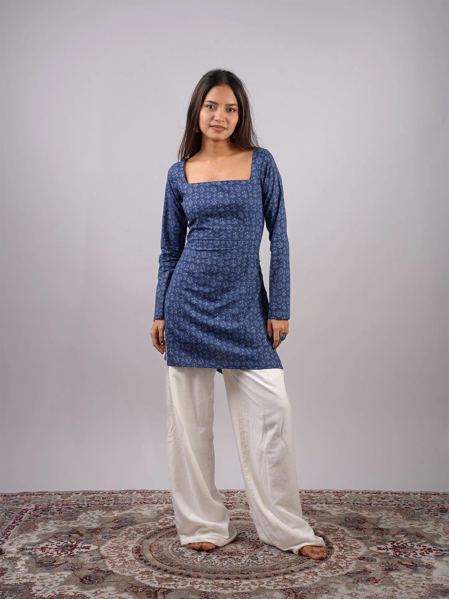 Kaira Sleeved Corset Kurti - Image 4