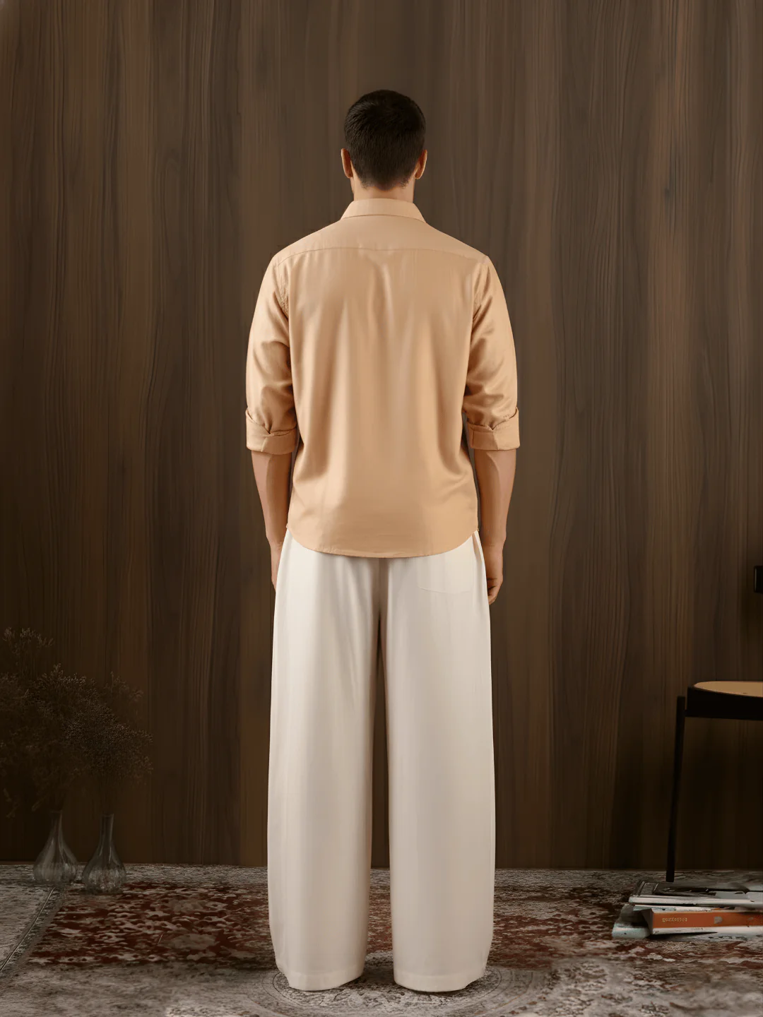 Karan Khadi Linen Fitted Shirt - Image 4