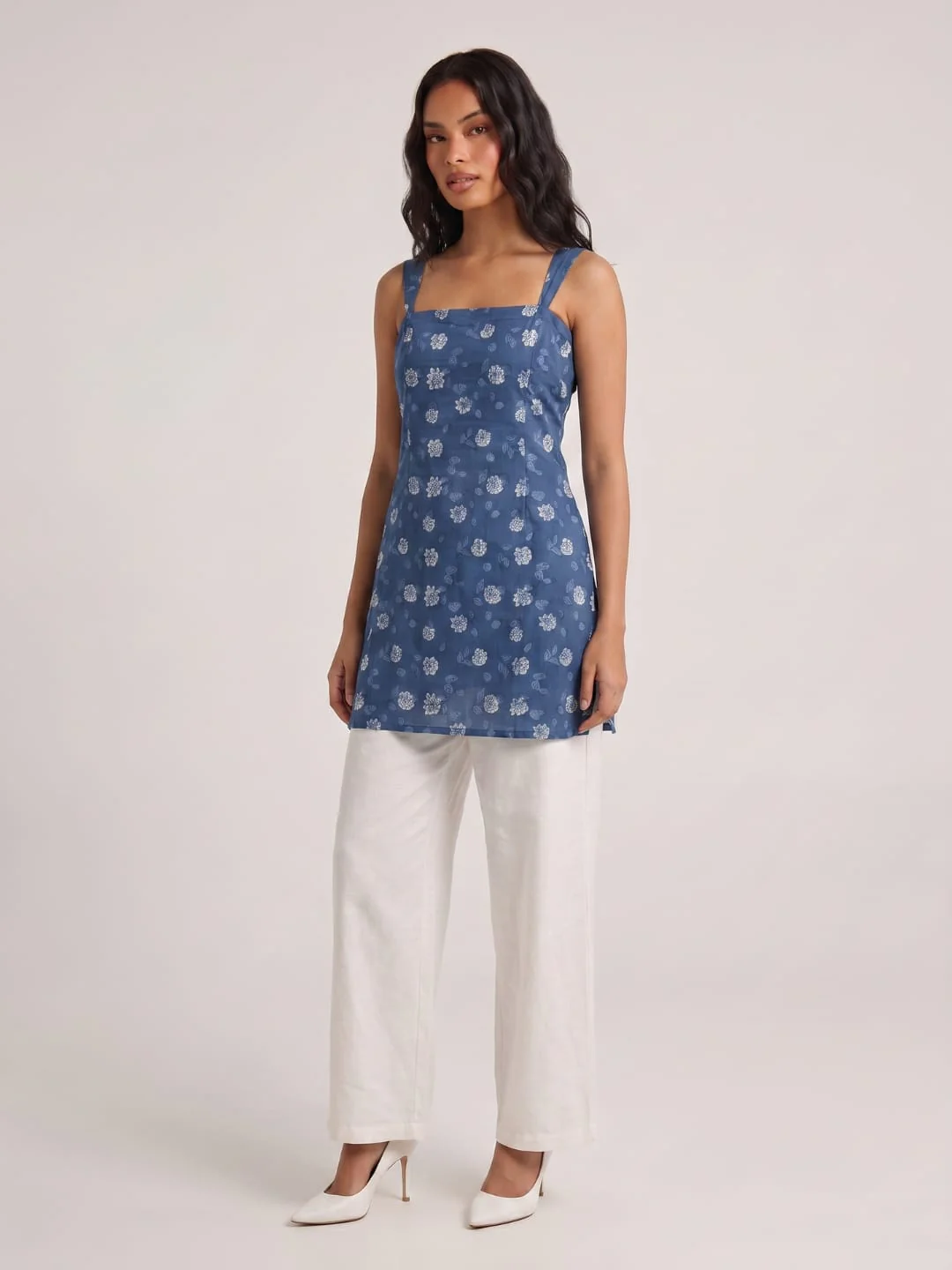 Khushi Wide Shoulder Strap Kurti - Image 3