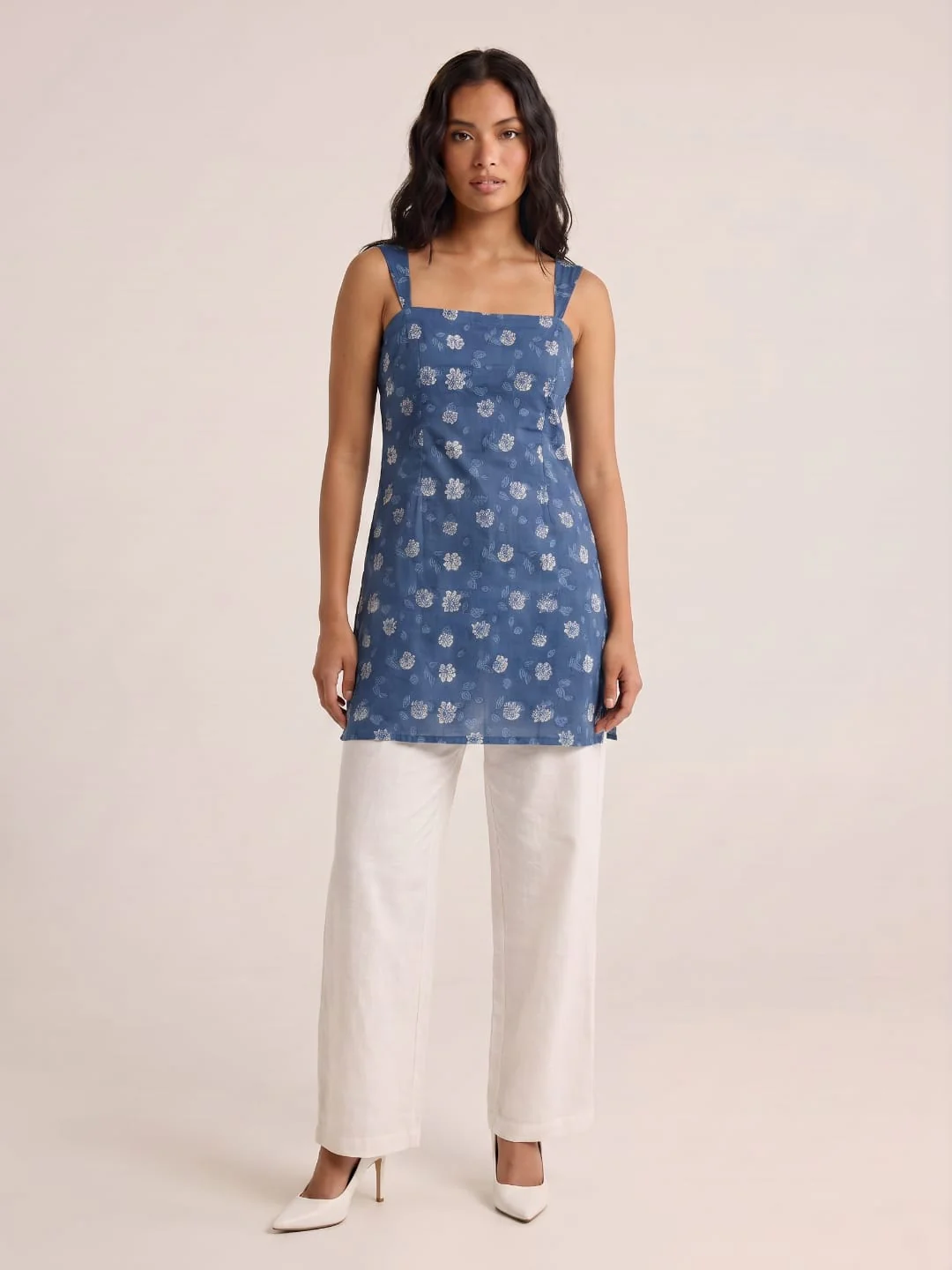 Khushi Wide Shoulder Strap Kurti - Image 5