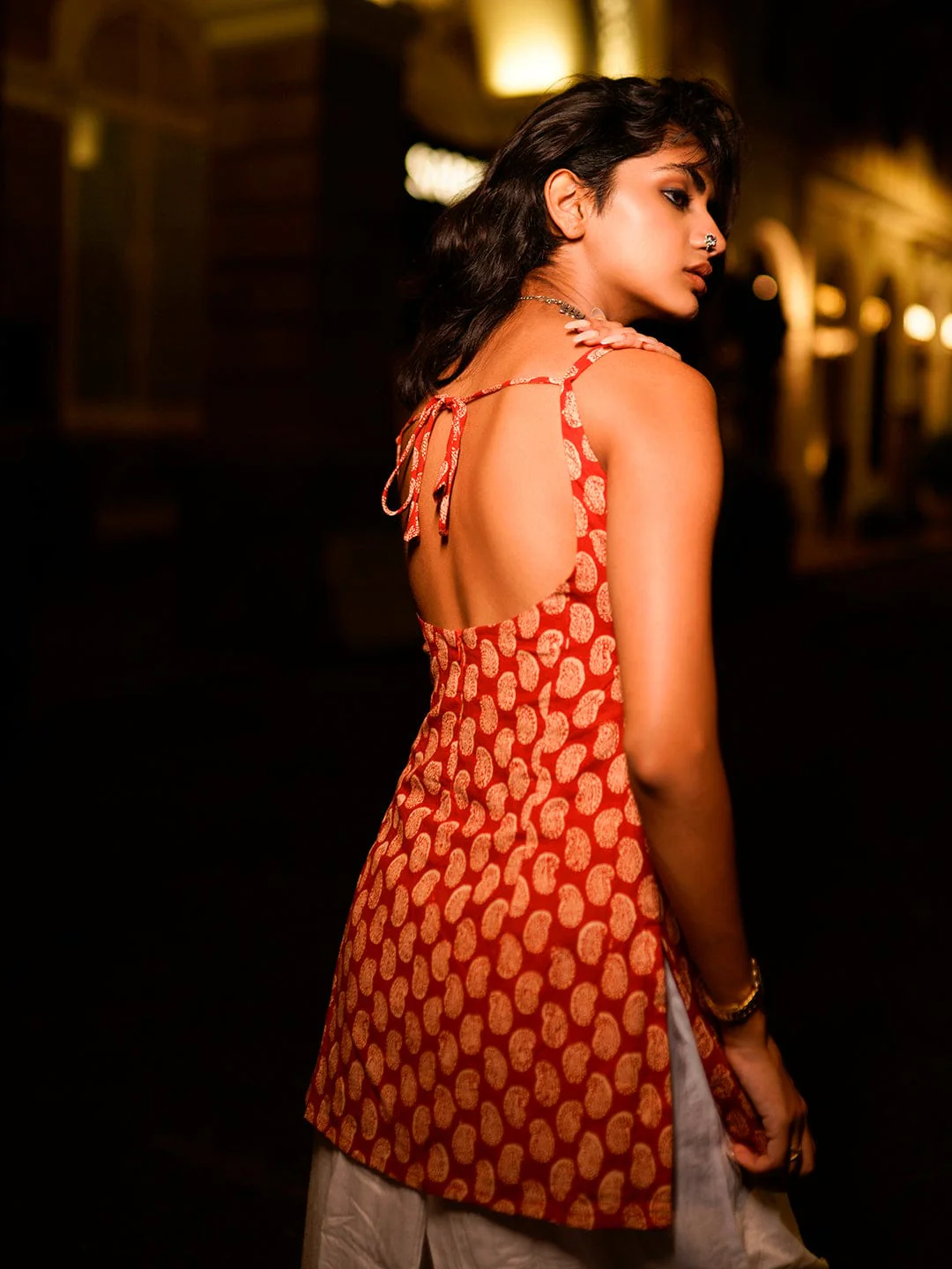 Kum-Kum Deep Back Short Kurti - Image 6