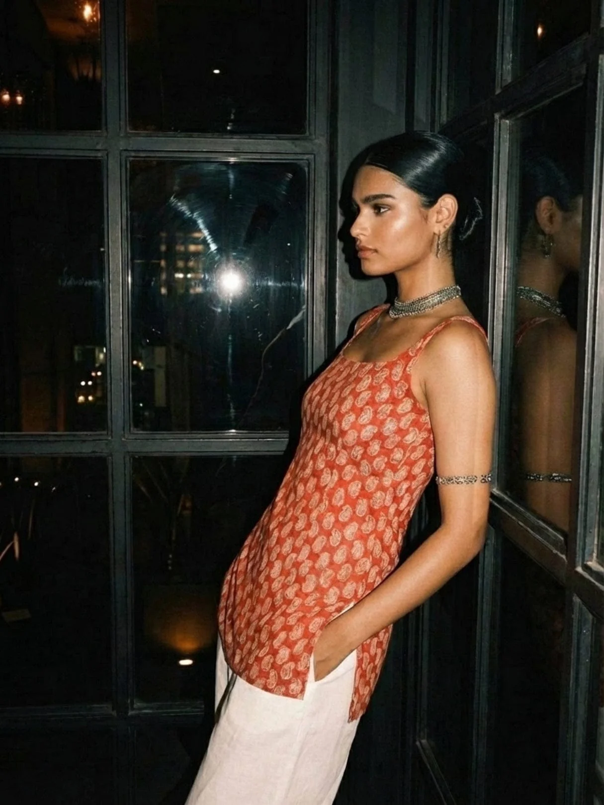 Kum-Kum Deep Back Short Kurti - Image 3