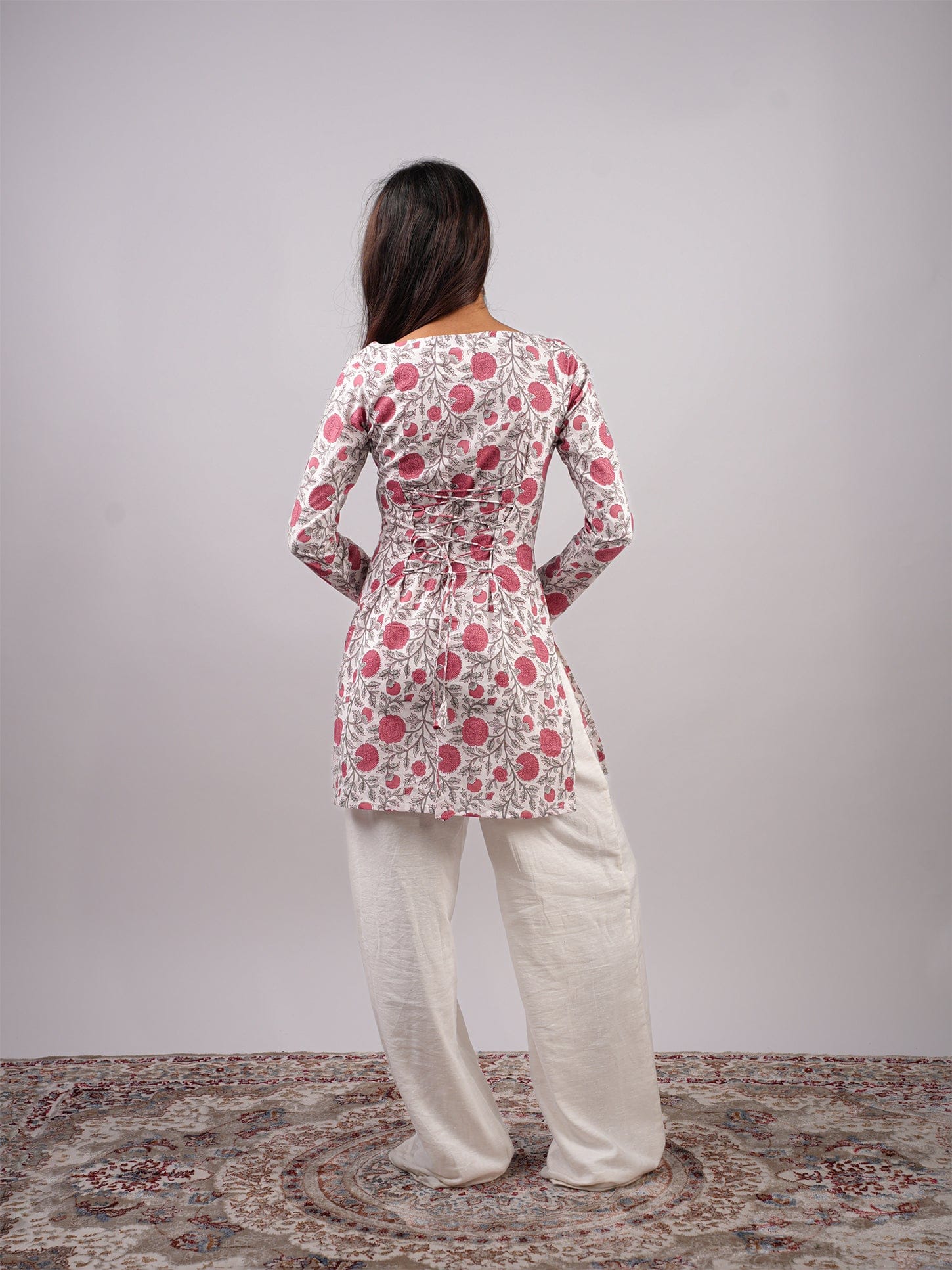 Kusum Sleeved Corset Kurti - Image 2