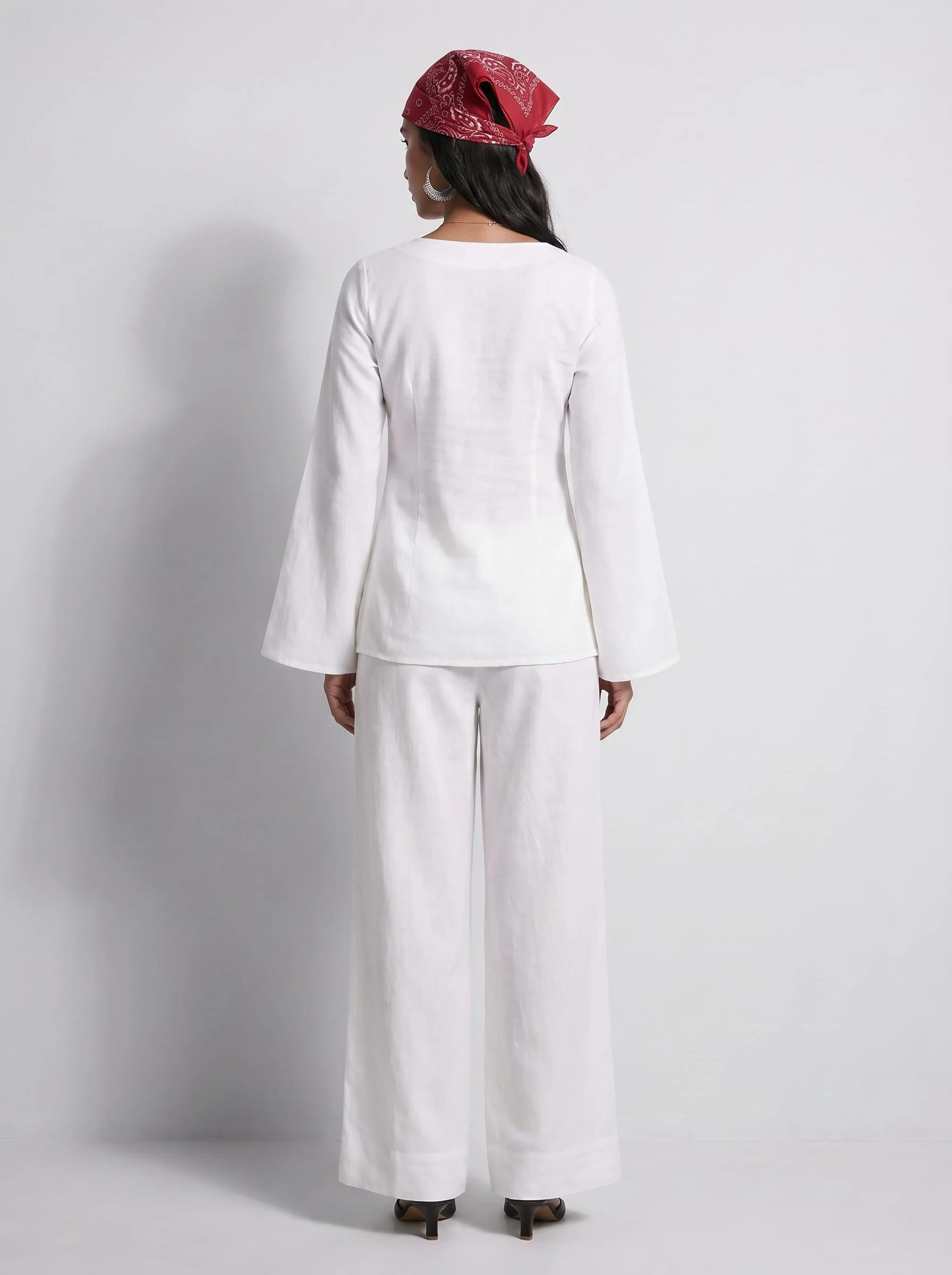 Maanya Bell Sleeves Short Kurti - Image 2