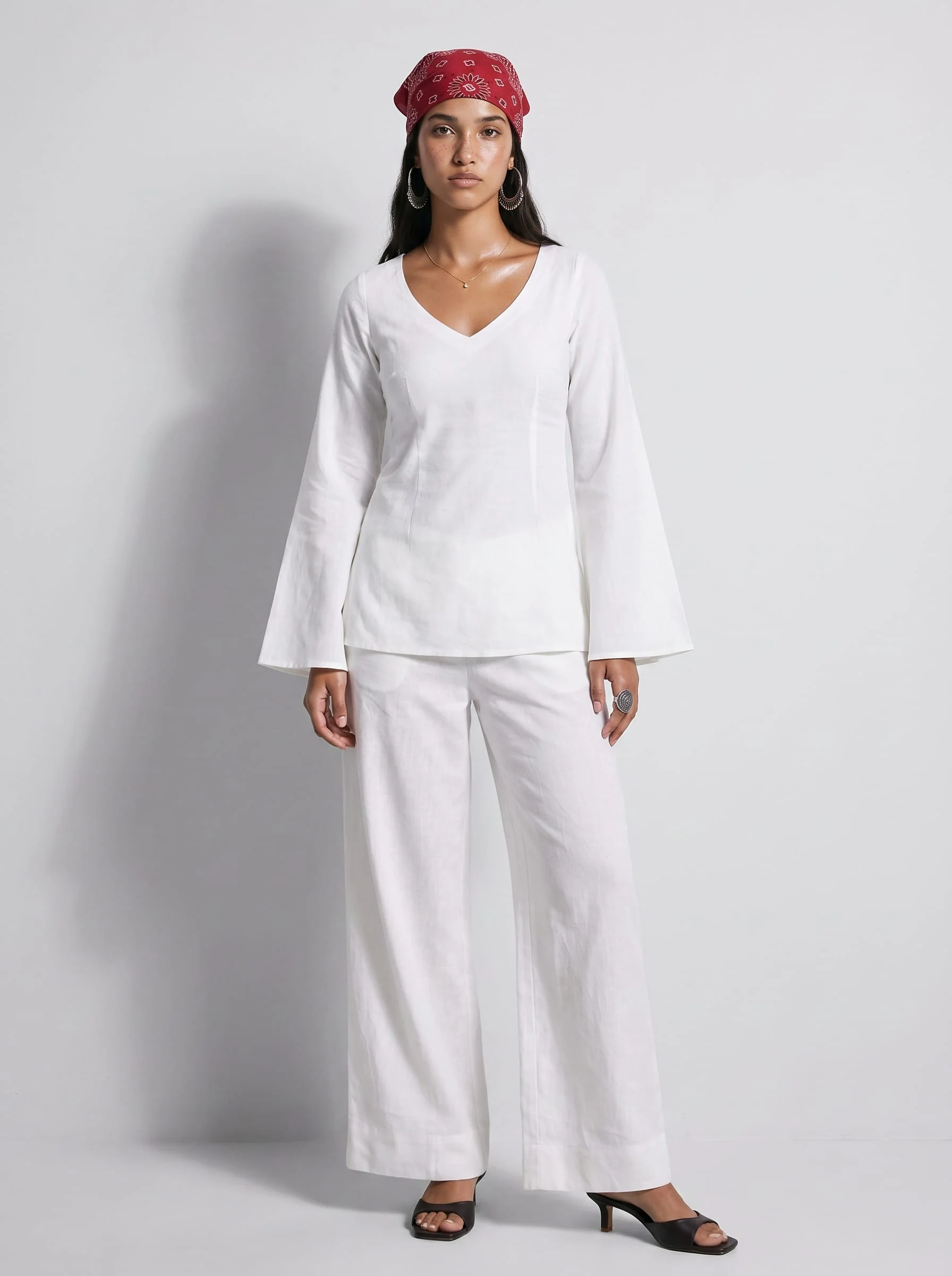 Maanya Bell Sleeves Short Kurti - Image 3