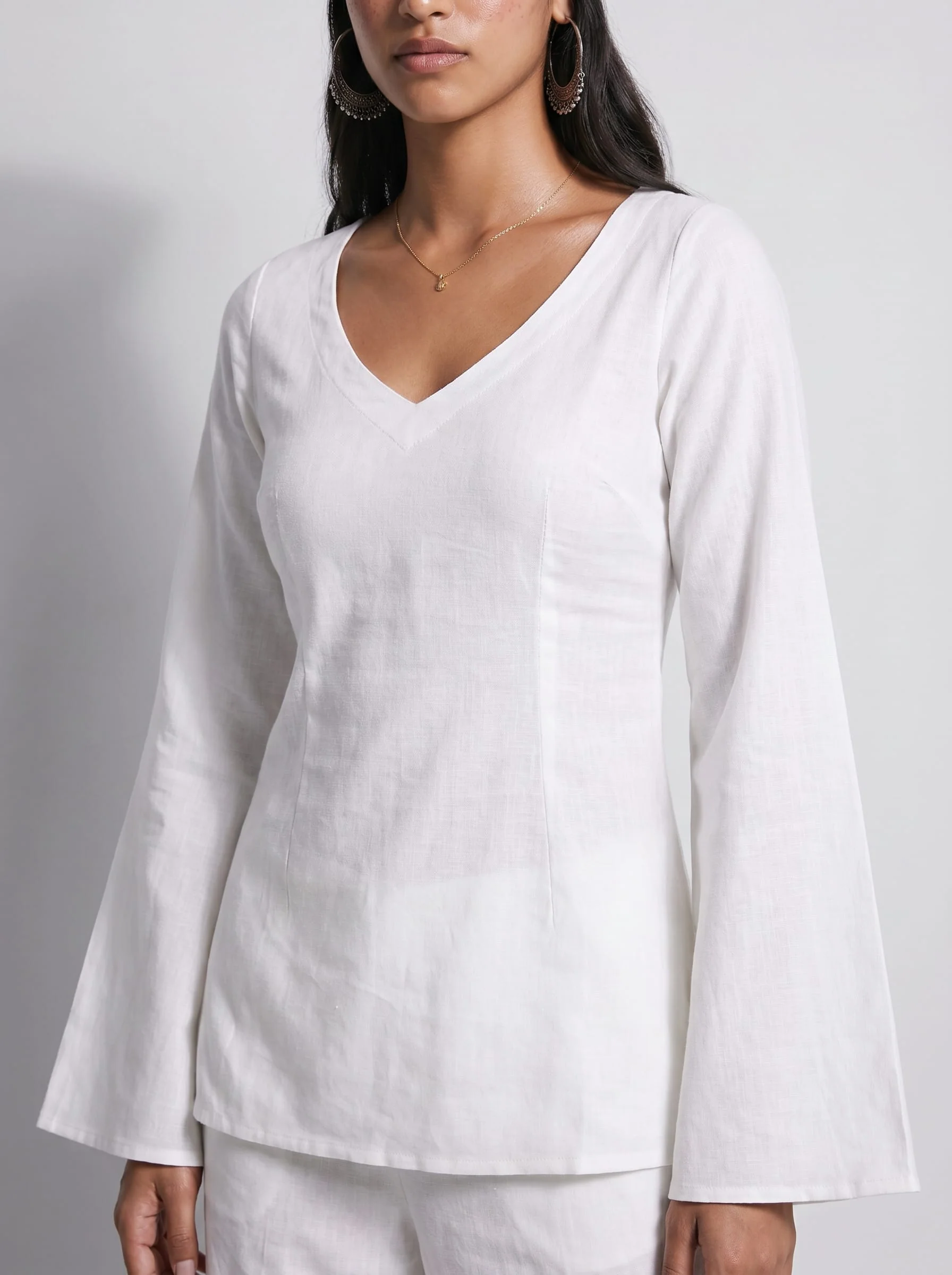 Maanya Bell Sleeves Short Kurti - Image 5