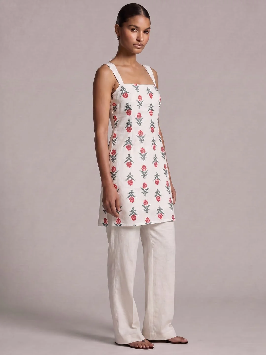 Miraya Wide Shoulder Strap Kurti - Image 3