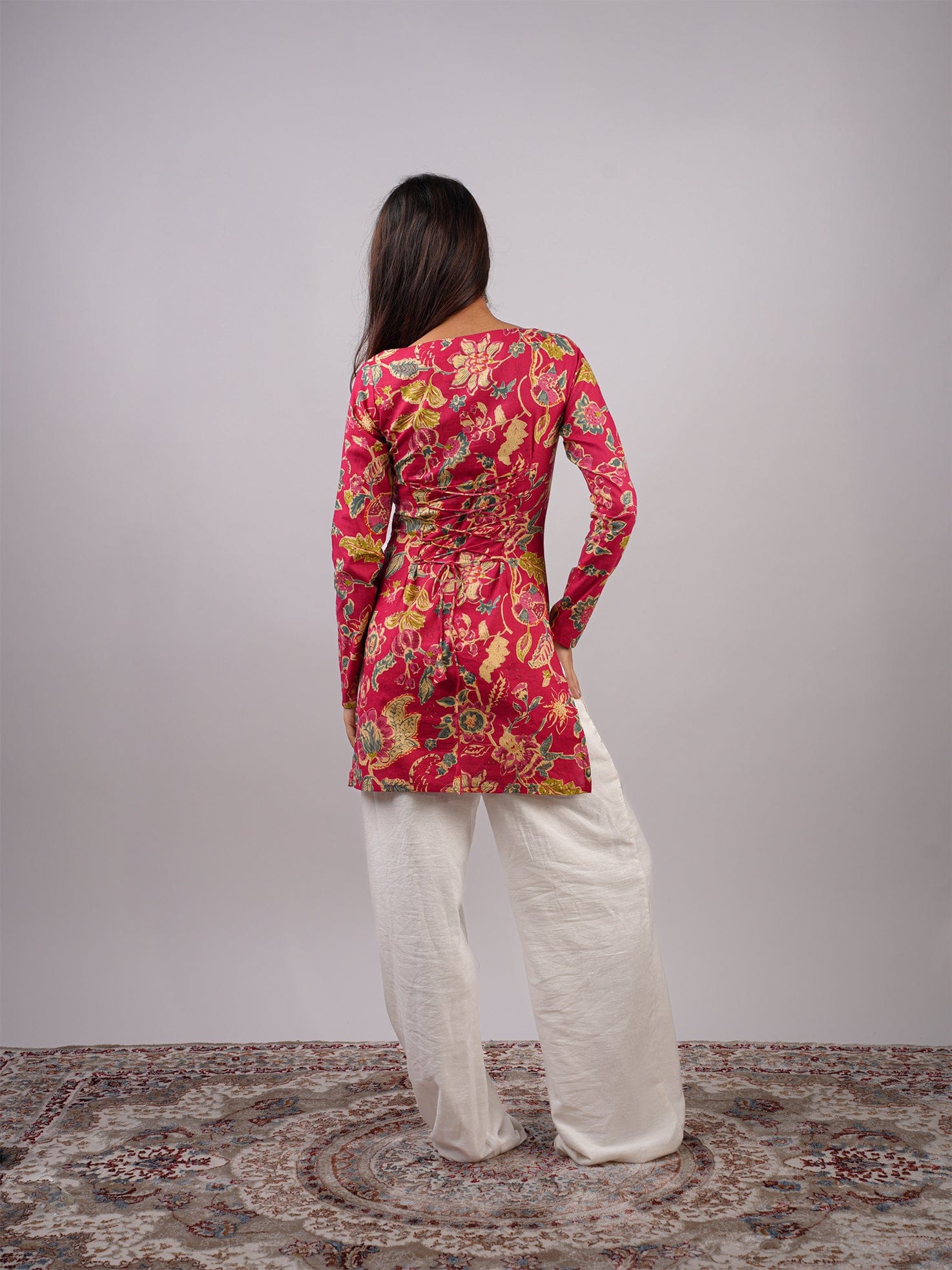 Mohini Sleeved Corset Kurti - Image 2