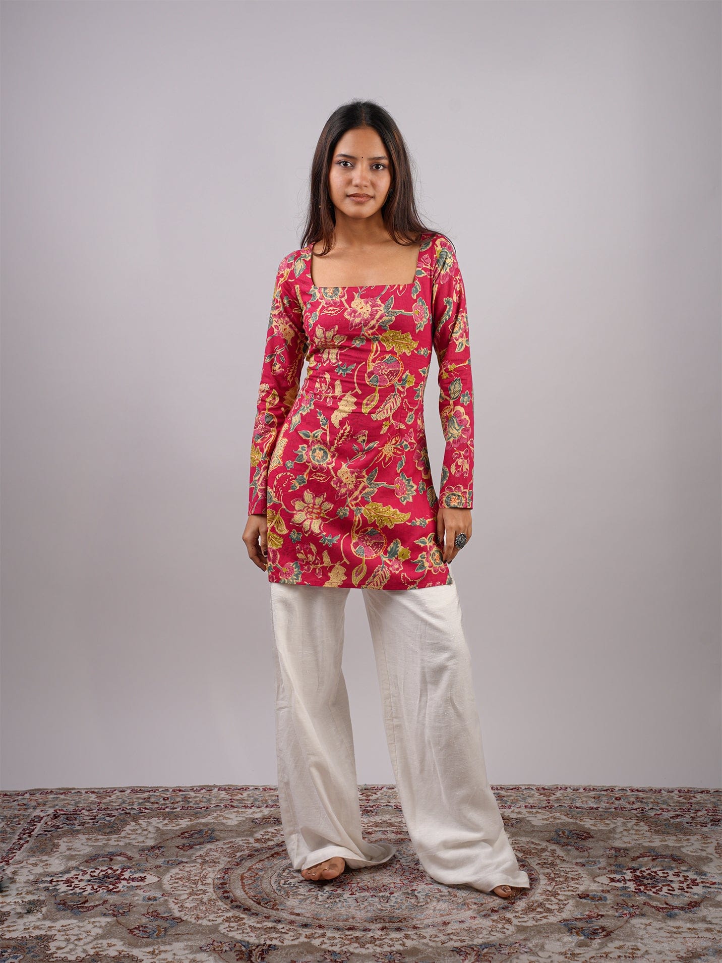 Mohini Sleeved Corset Kurti - Image 4