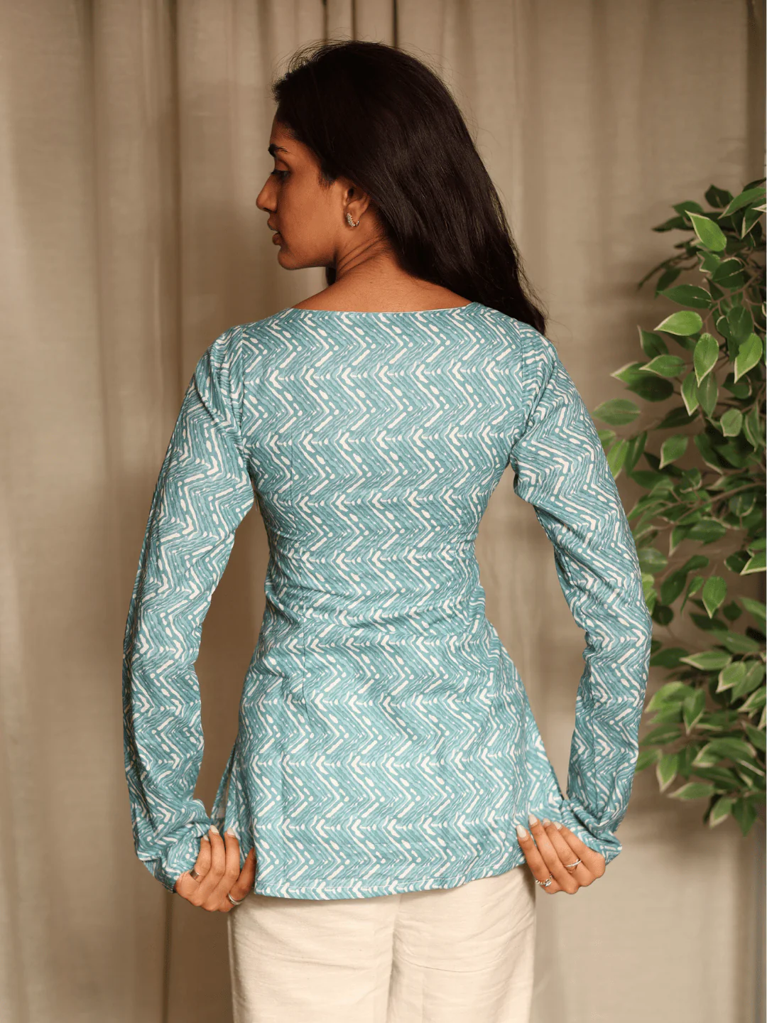 Nabila sleeved modest kurti - Image 4