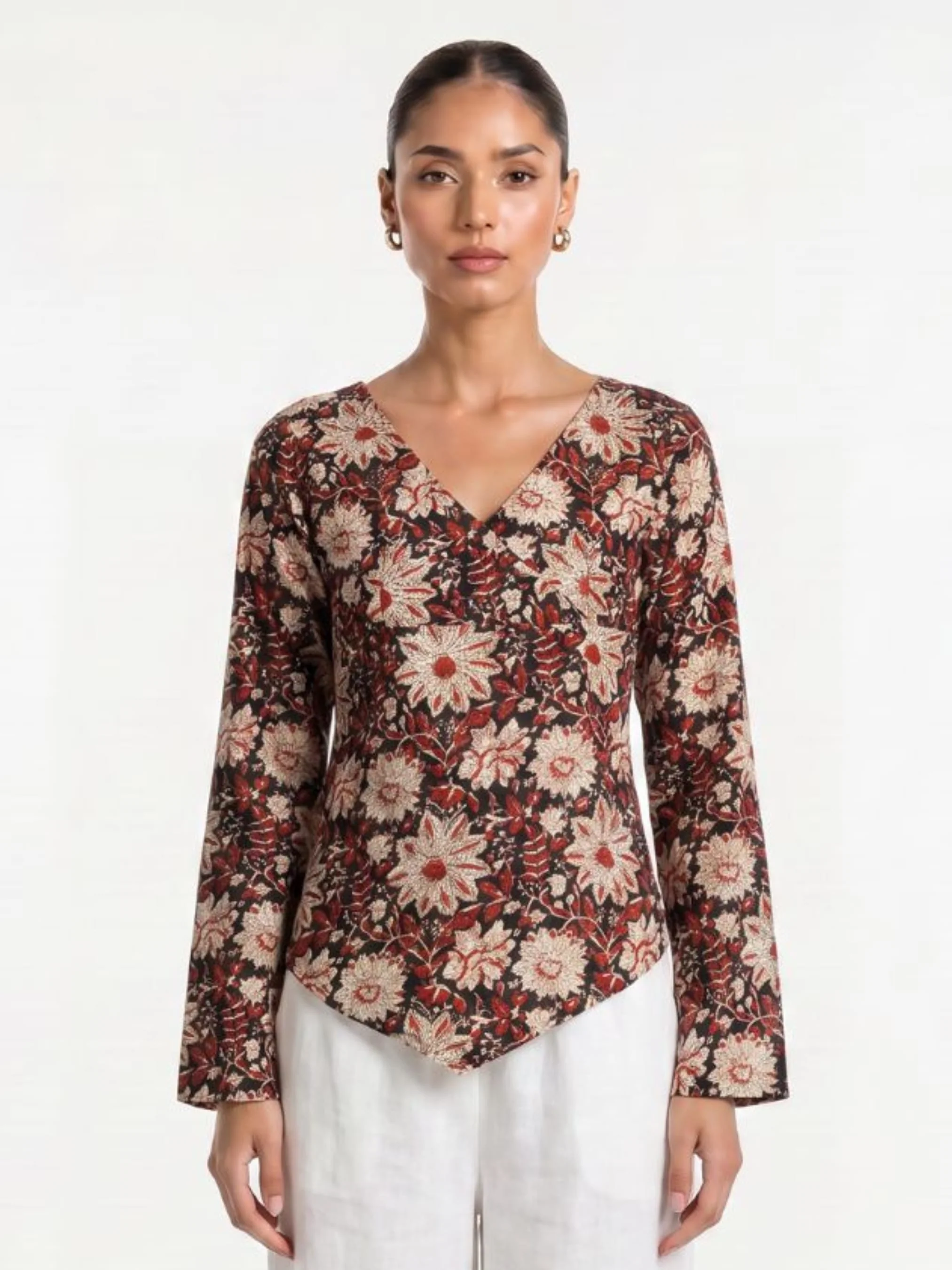 Naira Bell Sleeved Top