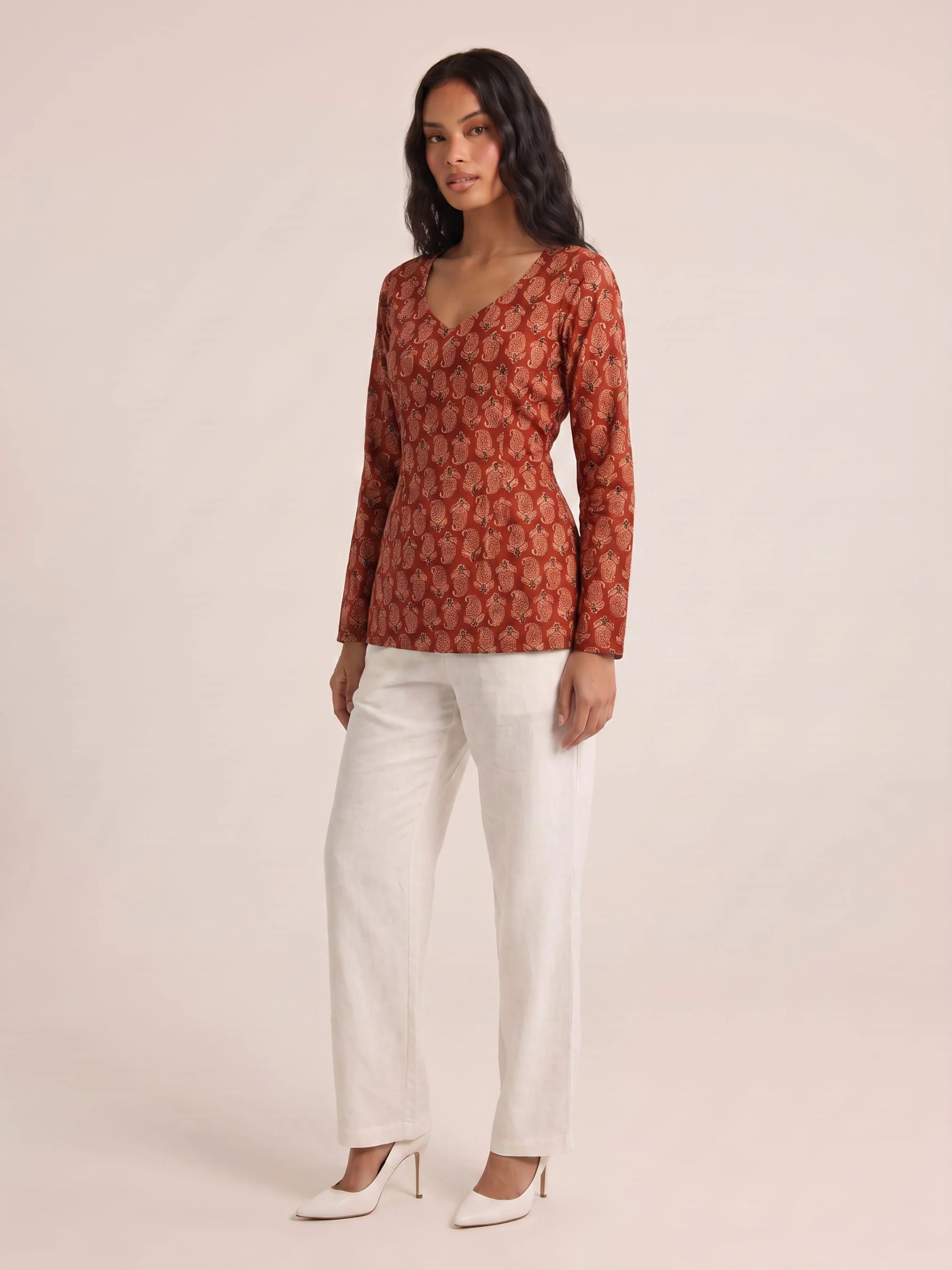 Nasreen Full Sleeve Kurti - Image 3
