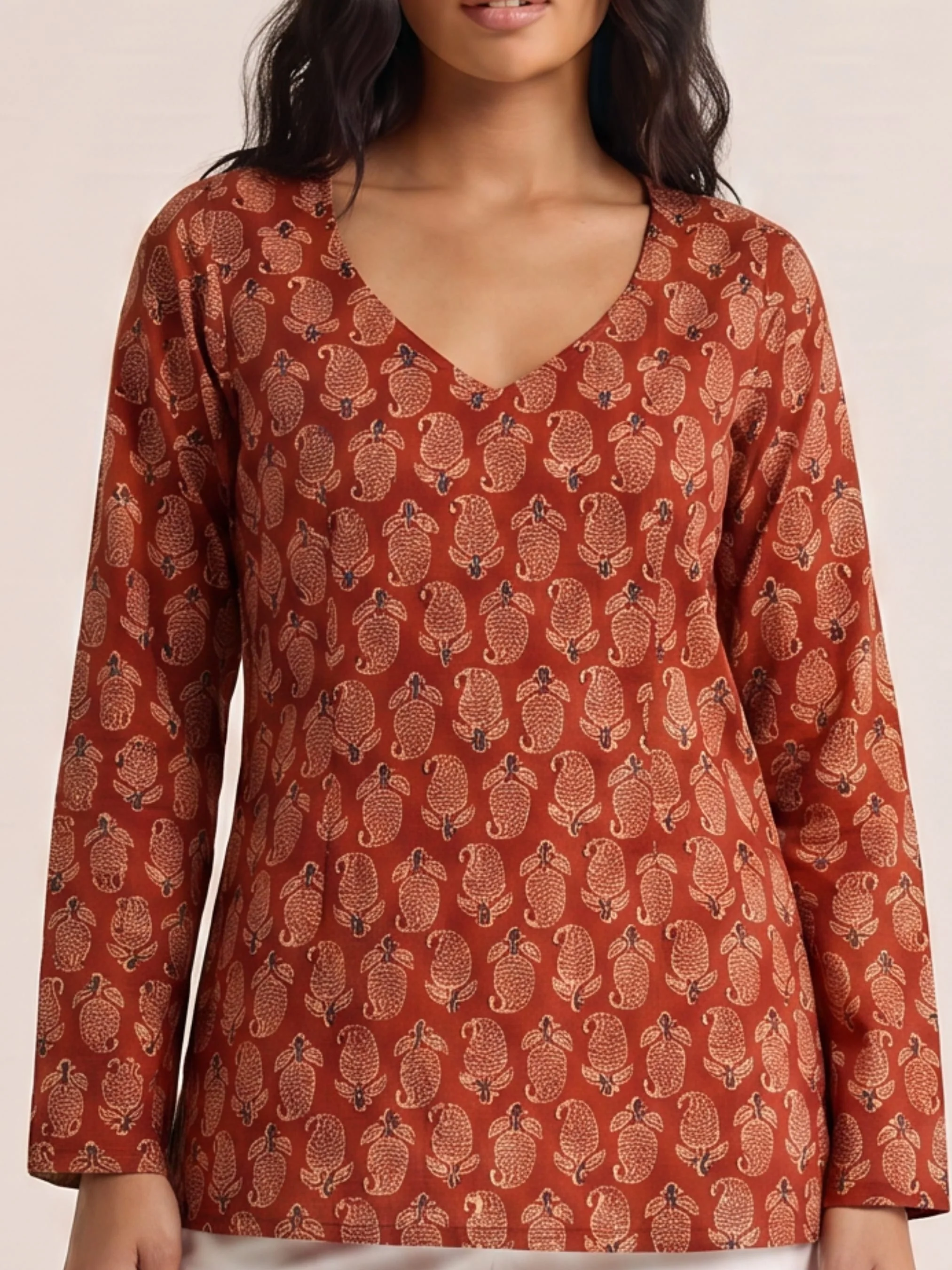 Nasreen Full Sleeve Kurti - Image 4